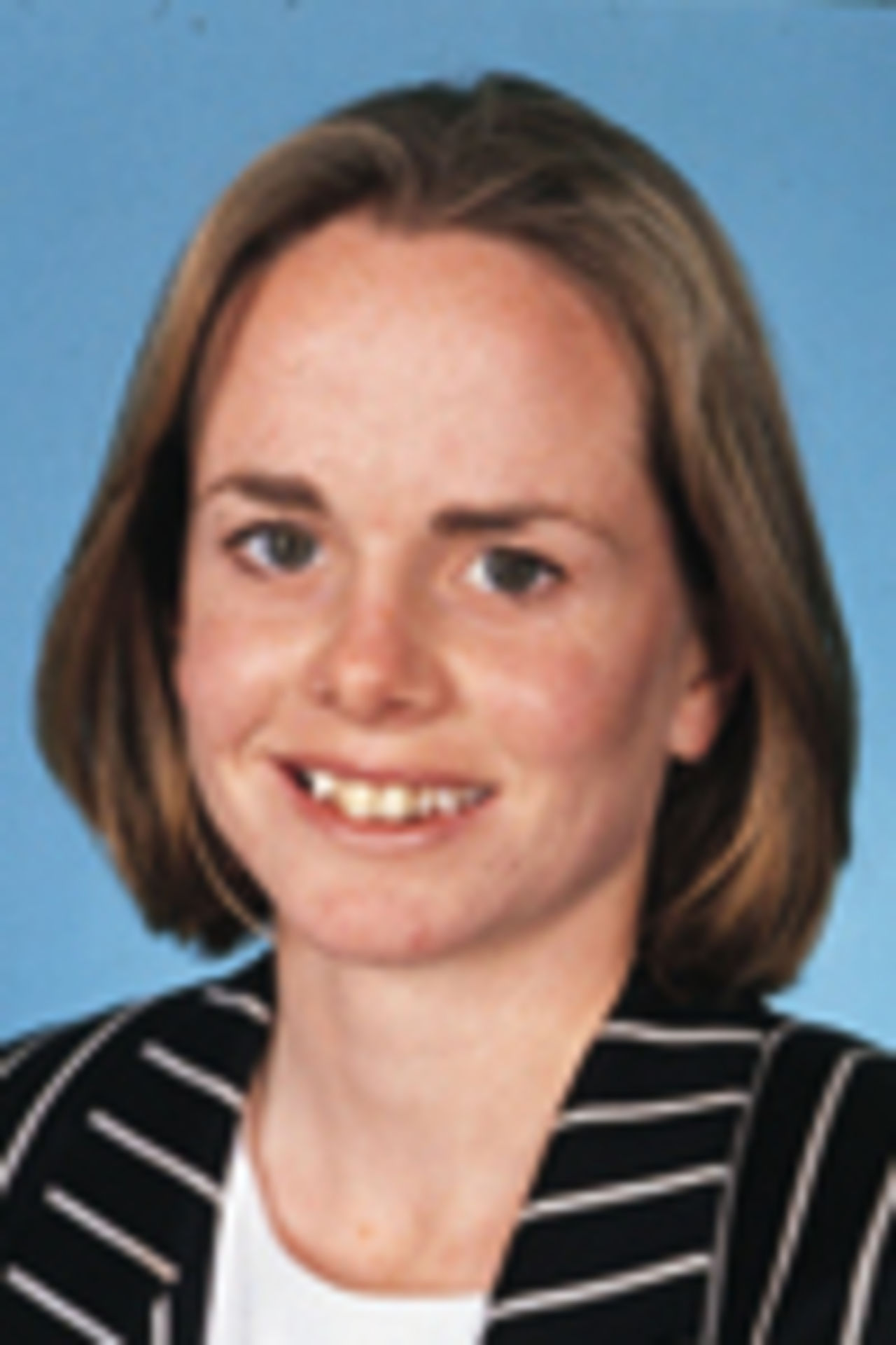Portrait of Donna Trow, New Zealand women's player in the 1998/99 season.