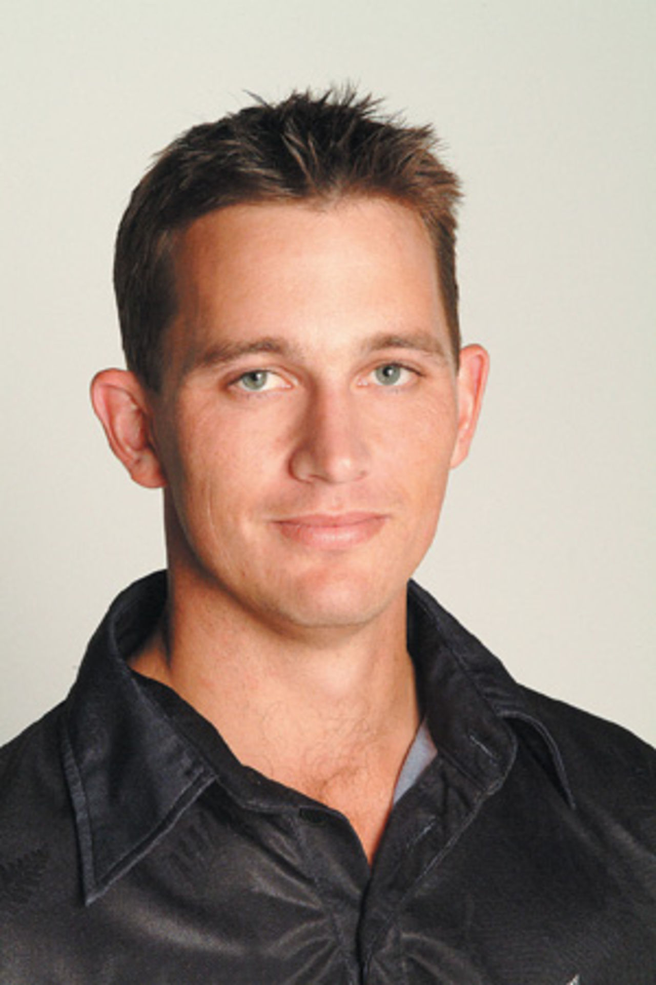 Portrait of Shane Bond - New Zealand player in the 2002/03 season.