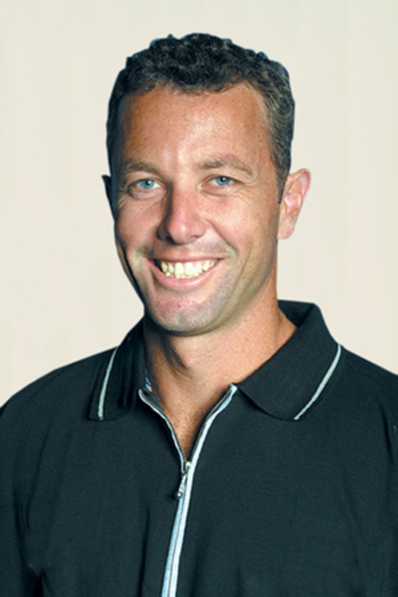 Portrait of Mark Richardson - New Zealand player in the 2002/03 season.