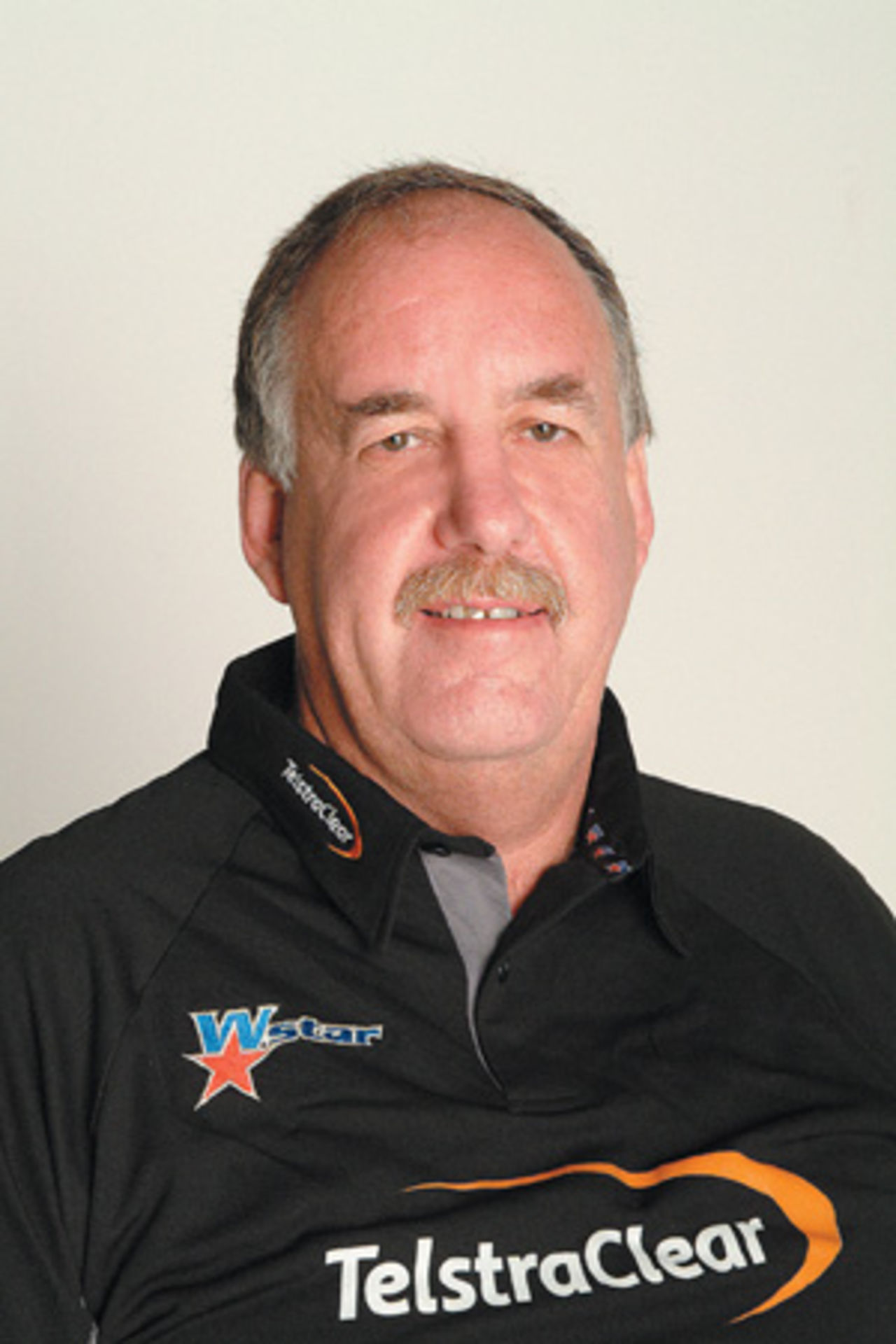 Portrait of Denis Aberhart - New Zealand coach in the 2002/03 season.