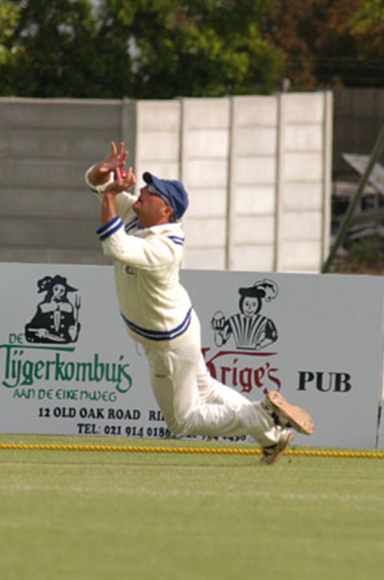 WP's Lloyd Ferreira attempts to catch Craig Sugden of Border at Bellville