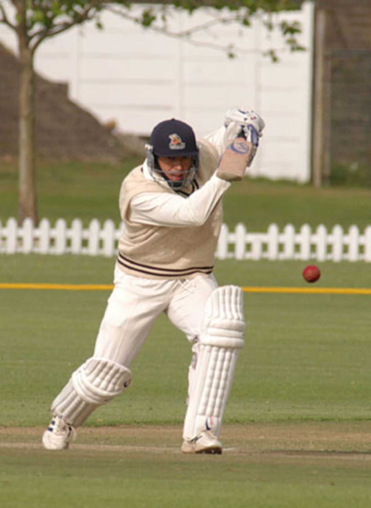 Craig Sugden of Border drives against WP at Bellville