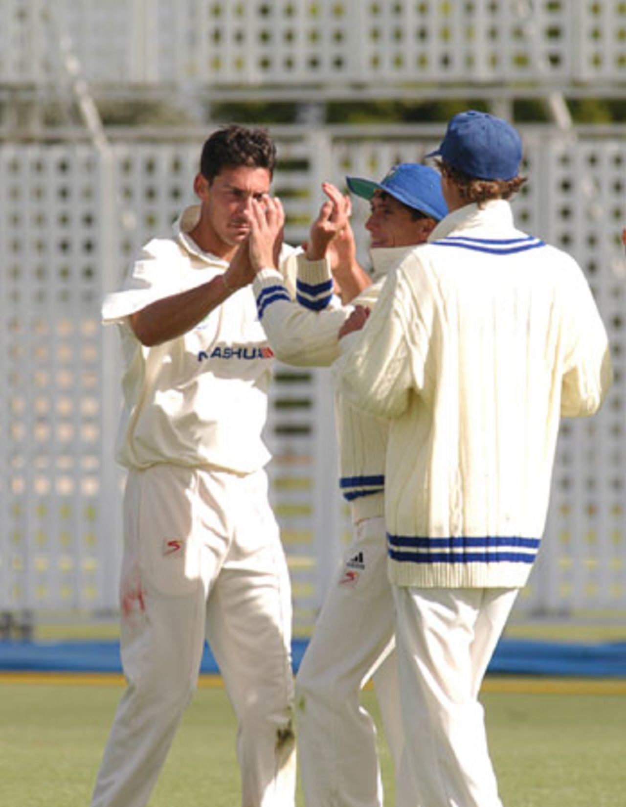 WP's Quinton Friend celebrates the wicket of Pieter Strydom against Border at Bellville