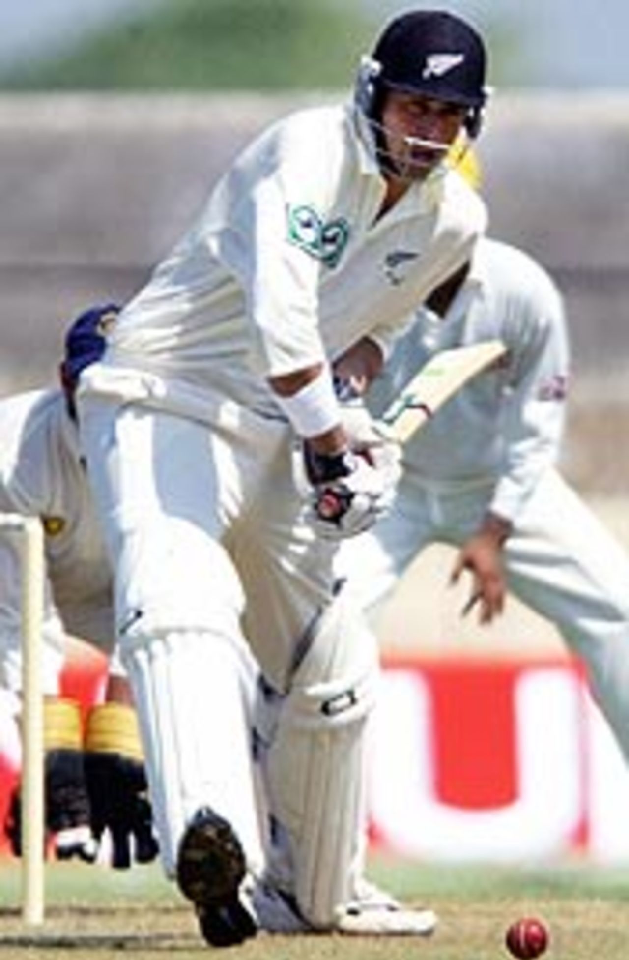 Stephen Fleming on the drive en route to his 27 in the tour match, India A v New Zealanders, Rajkot, October 2, 2003