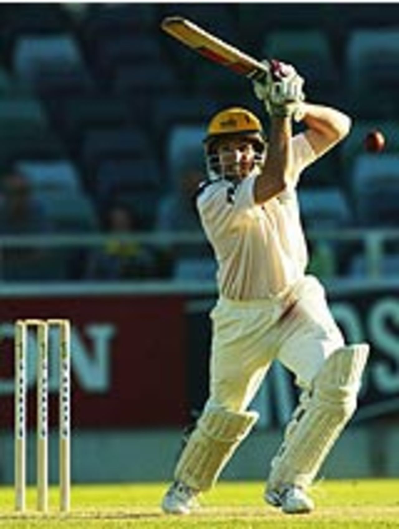 Peter Worthington drives on the way to a 27-ball 45, Western Australia v Zimbabweans, Tour match, 3rd day, Perth, October 5, 2003