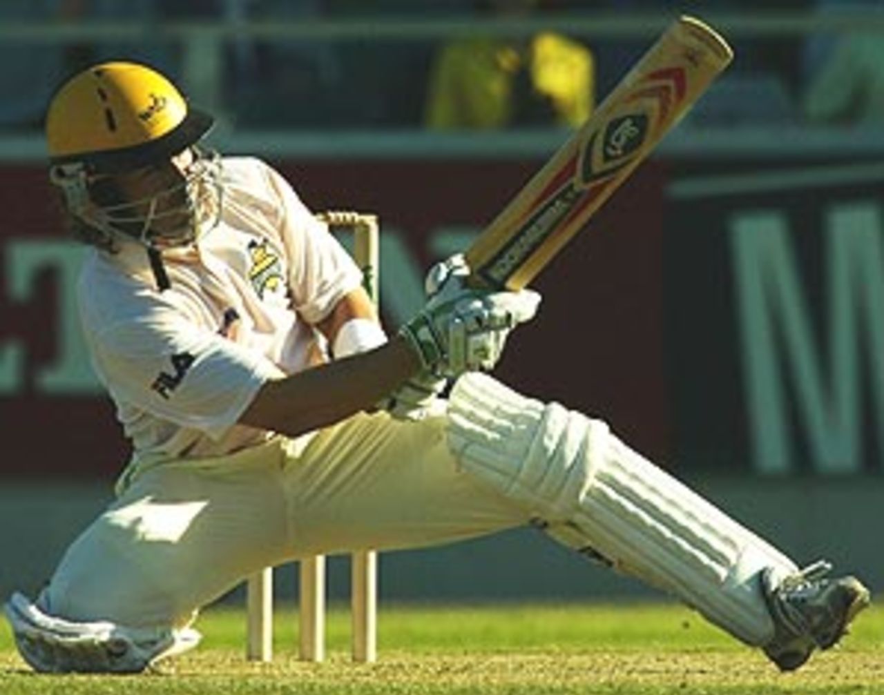 Ryan Campbell of Western Australia in action during day three of the tour match between Western Australia and Zimbabwe played at the WACA on October 5, 2003 in Perth, Australia.