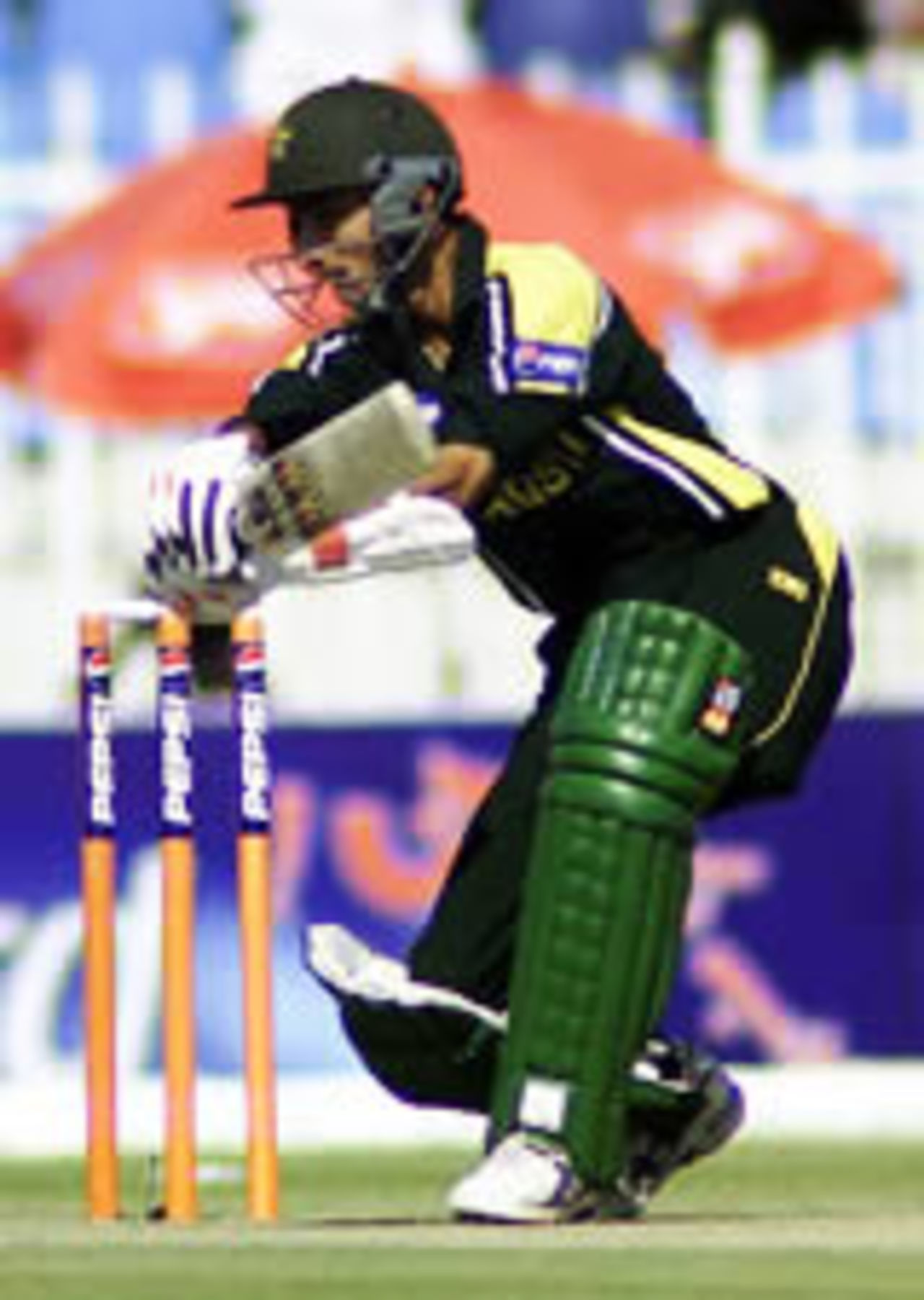Yasir Hameed in action during his 30-run innings, Pakistan v South Africa, 4th ODI, Rawalpindi, October 10, 2003.