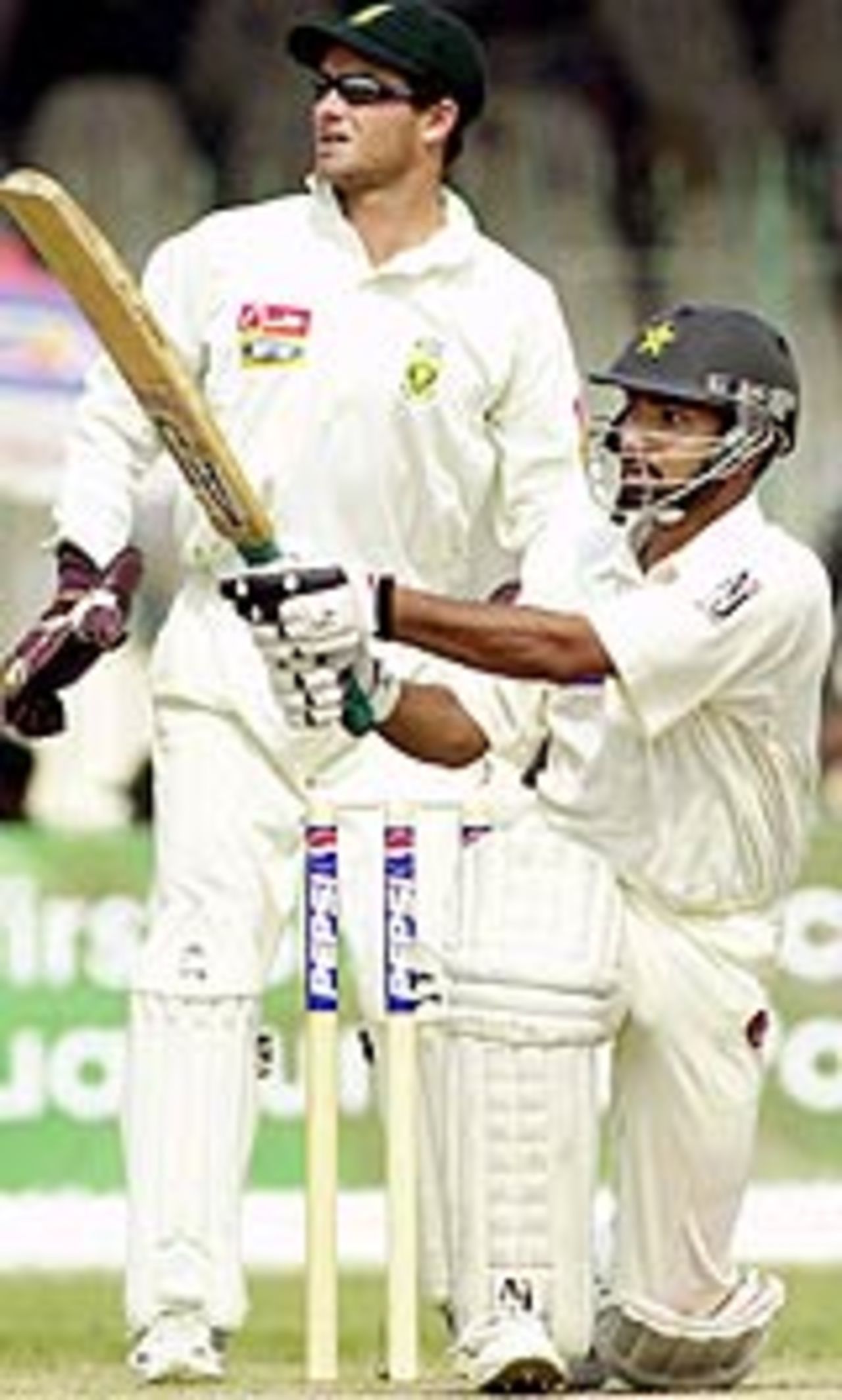 Asim Kamal sweeping on his way to 99 on debut, Pakistan v South Africa, 1st Test, Lahore, October 19