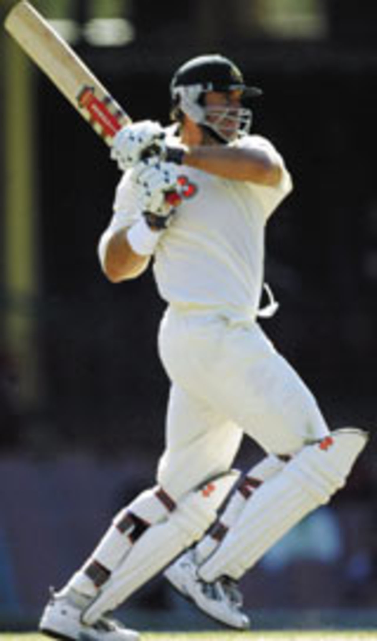 Matthew Hayden plays an emphatic pull on the way to his hundred, Australia v Zimbabwe, 2nd Test, 4th day, October 20, 2003
