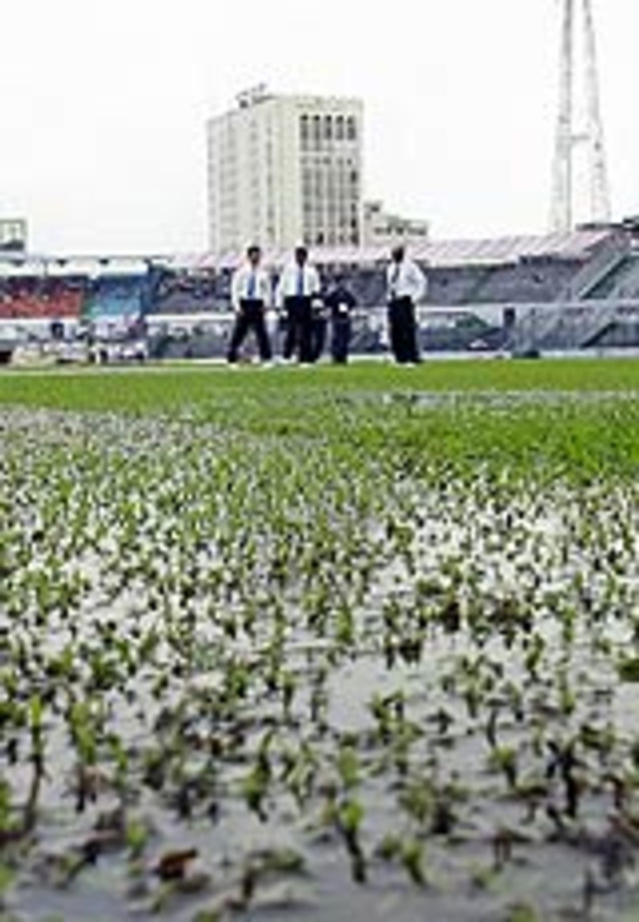 Waterlogged ground, Bangladesh v England, 1st Test, Dhaka, October 21, 2003