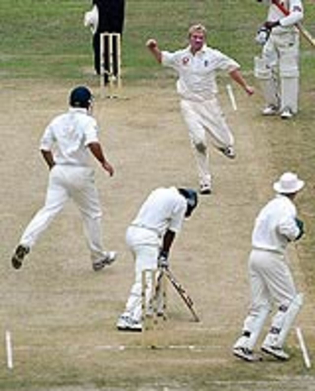 Habibul Bashar dismissed by Gareth Batty, Bangladesh v England, 1st Test, Dhaka, October 24 2003