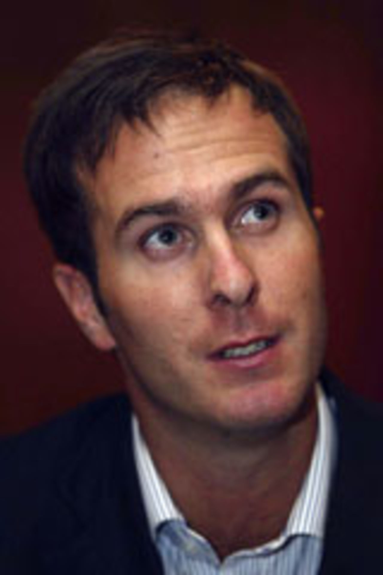Michael Vaughan talks to the media ahead of the second Test between Bangladesh and England at Chittagong, October 27, 2003