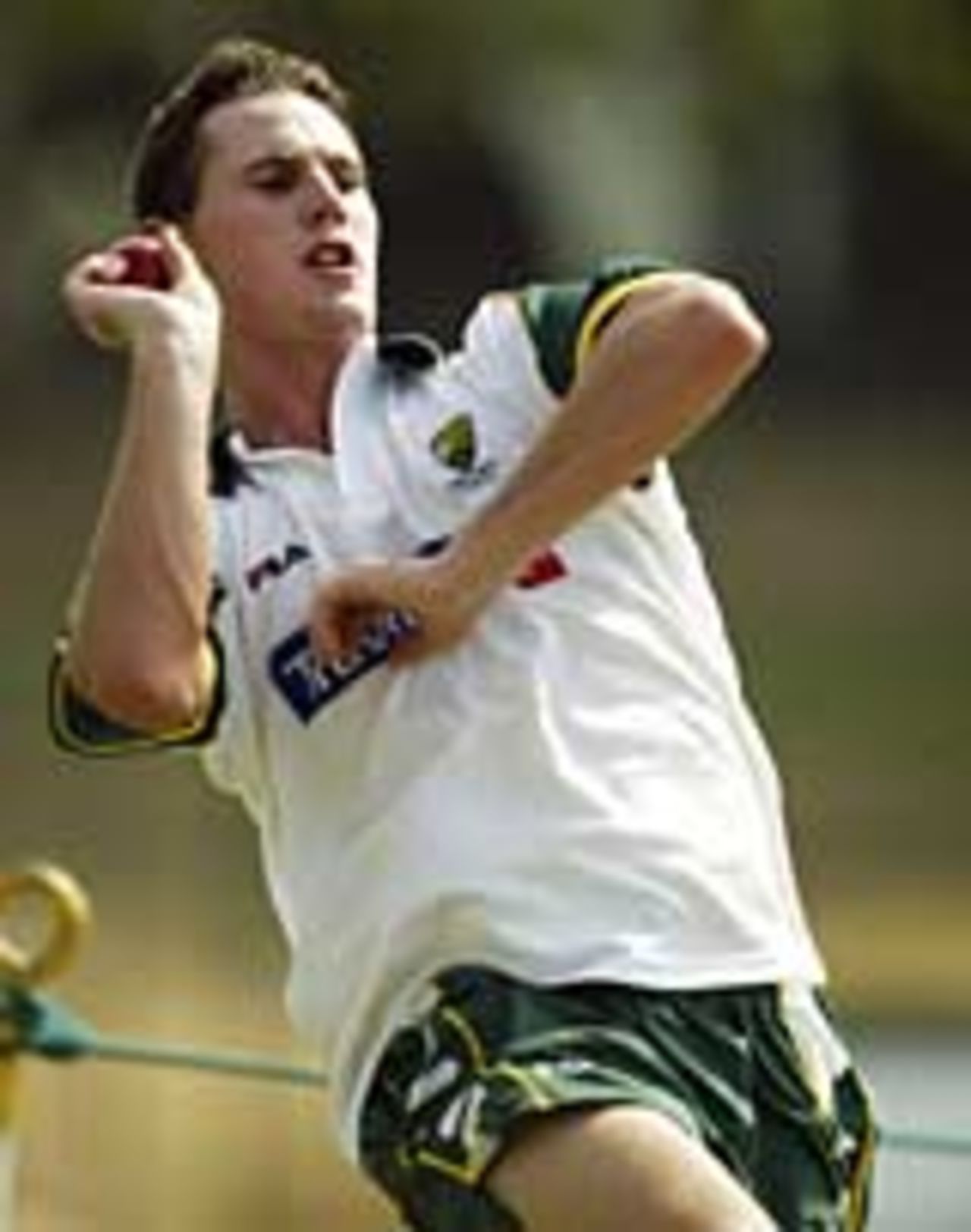 Shaun Tait about to release the ball