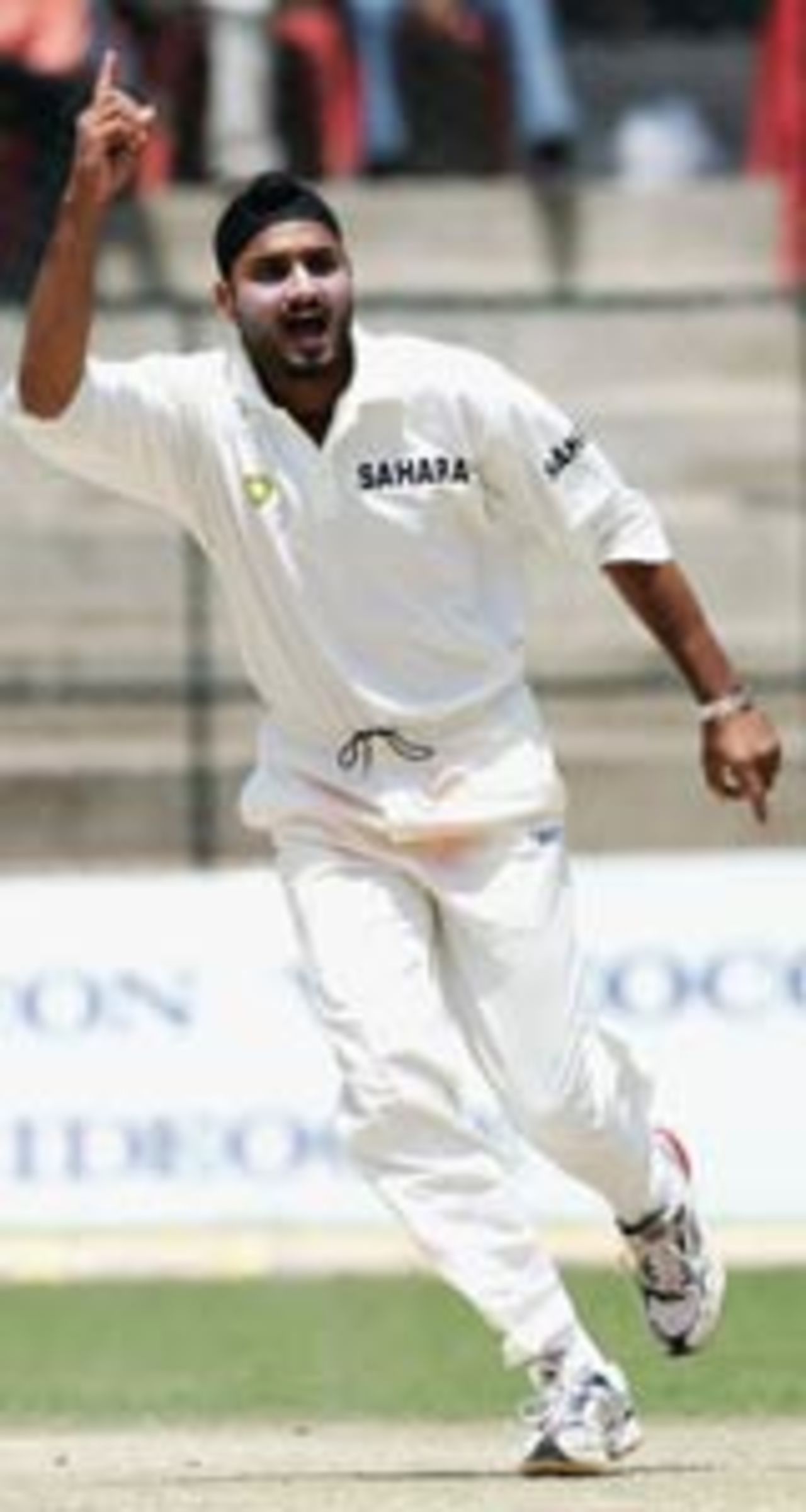 Harbhajan Singh was among the wickets once more, India v Australia, 1st Test, Bangalore, 3rd day, October 8, 2004