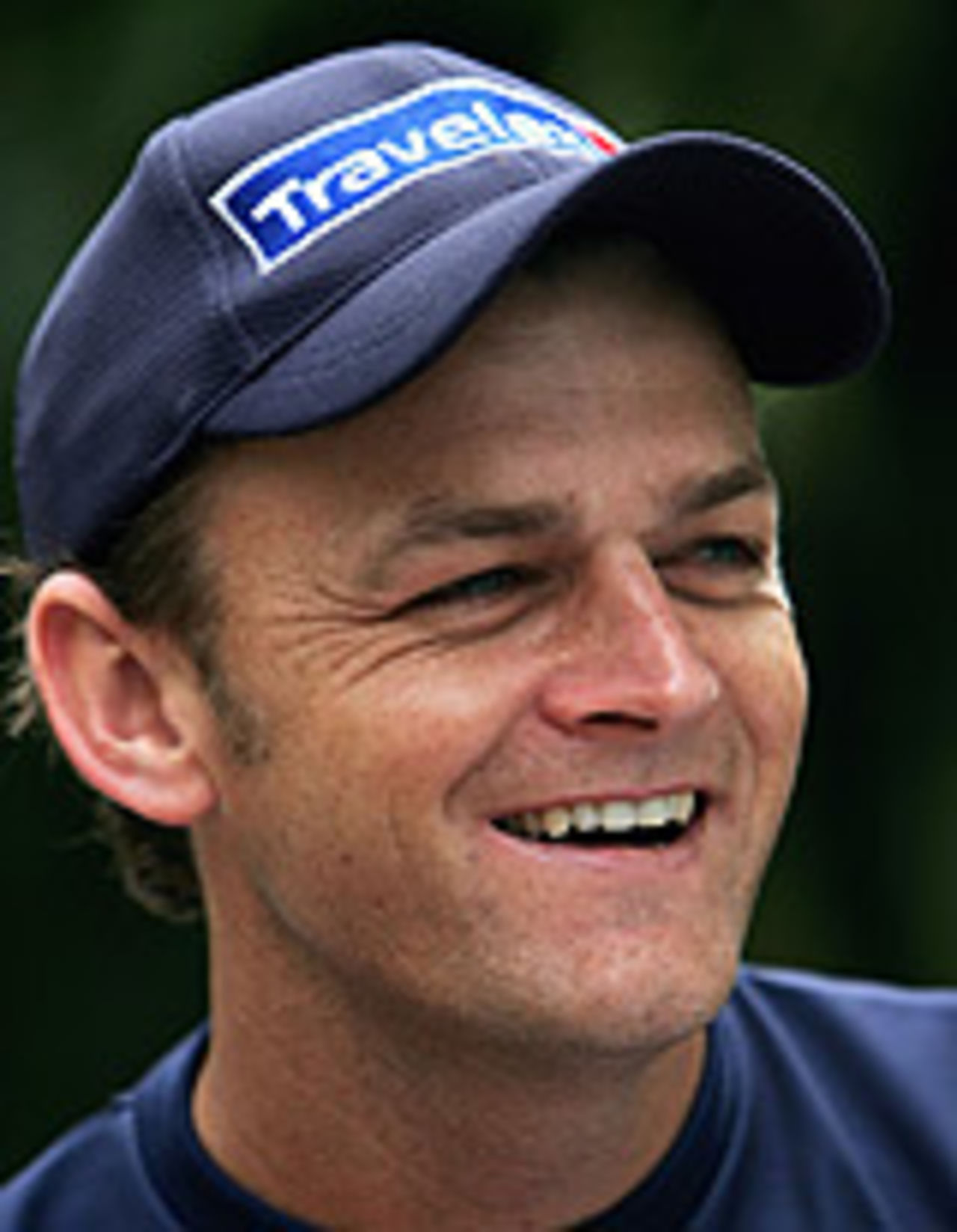 Adam Gilchrist smiles during training, Australia in India, Chennai, October 13, 2004