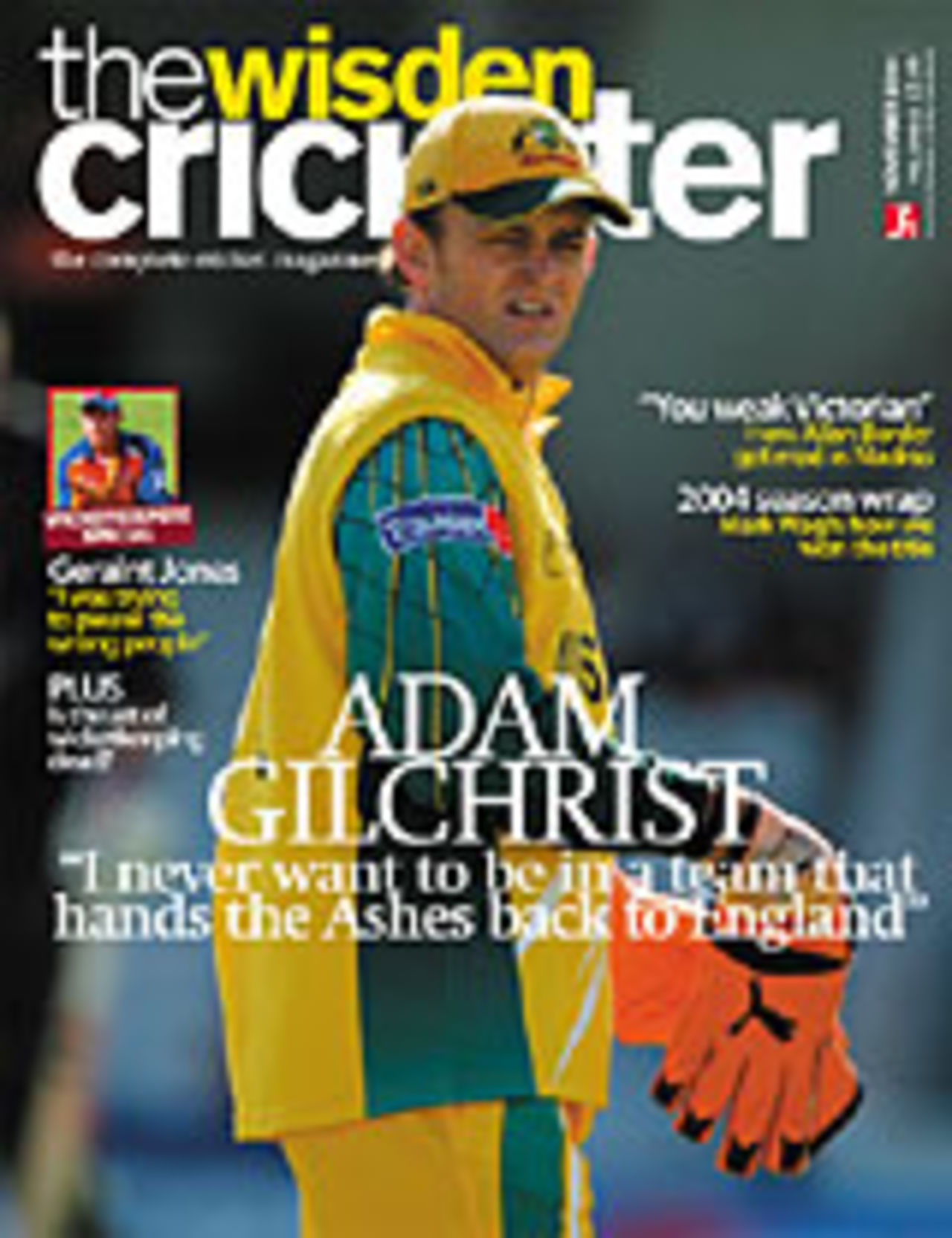 The Wisden Cricketer November issue cover