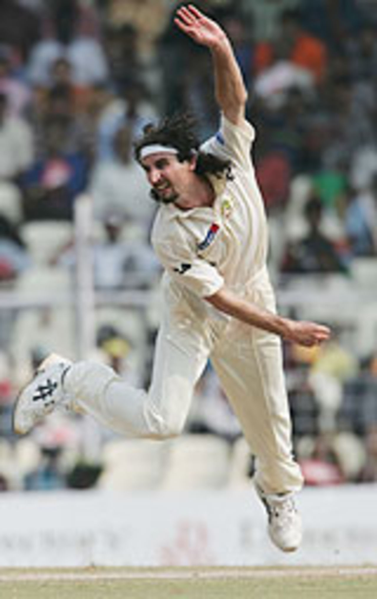 Jason Gillespie in action, India v Australia, 2nd Test, Chennai, October 15, 2004