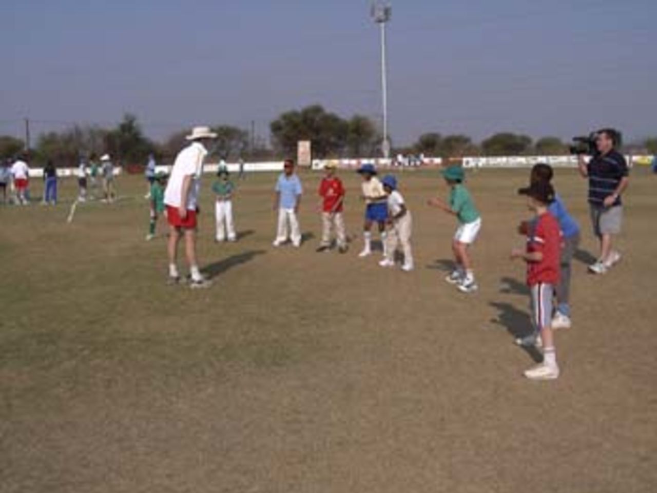 Local Junior players being coached by the Gauteng Lions