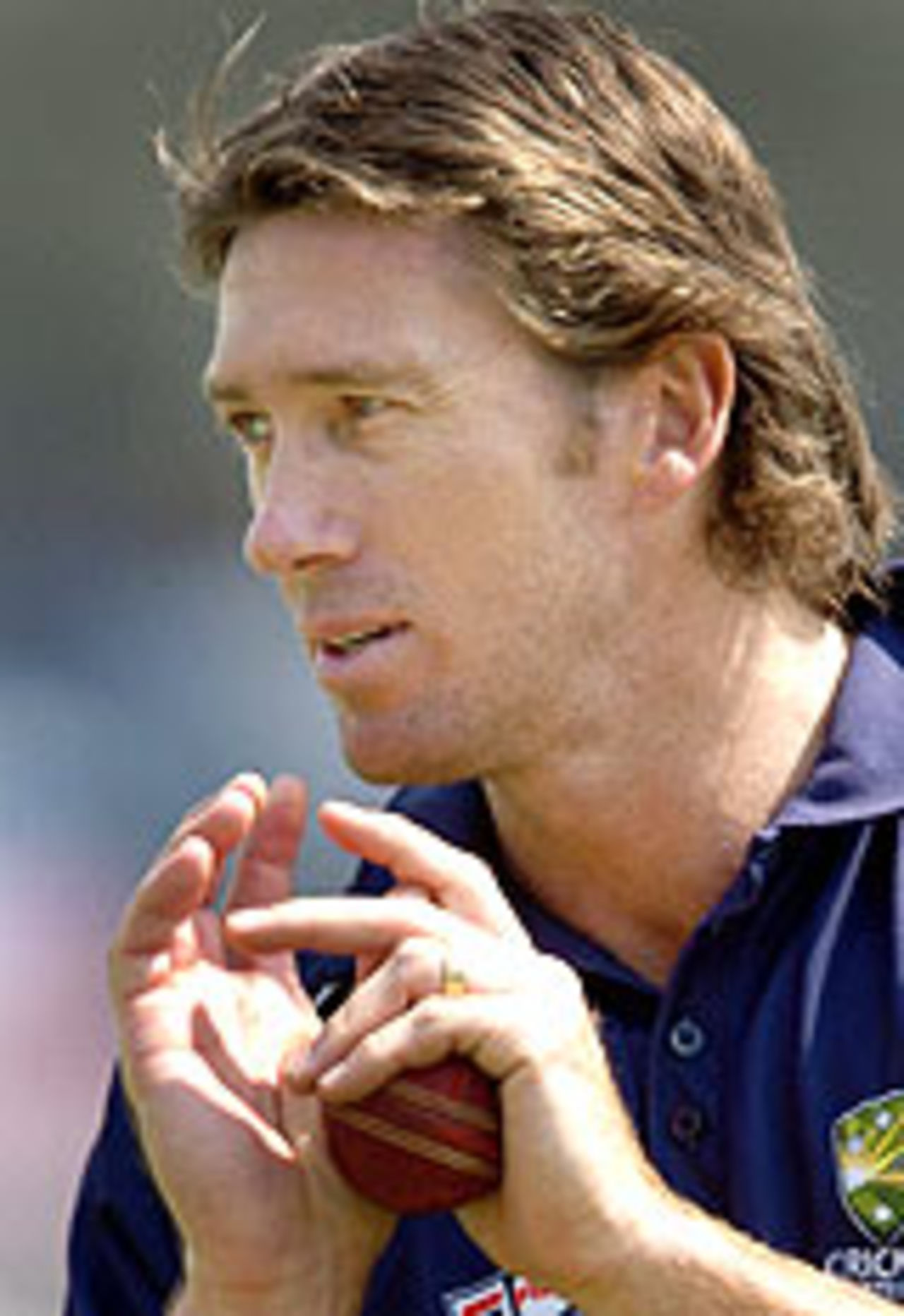 Glenn McGrath at a practice session, India v Australia, Nagpur, October 24, 2004