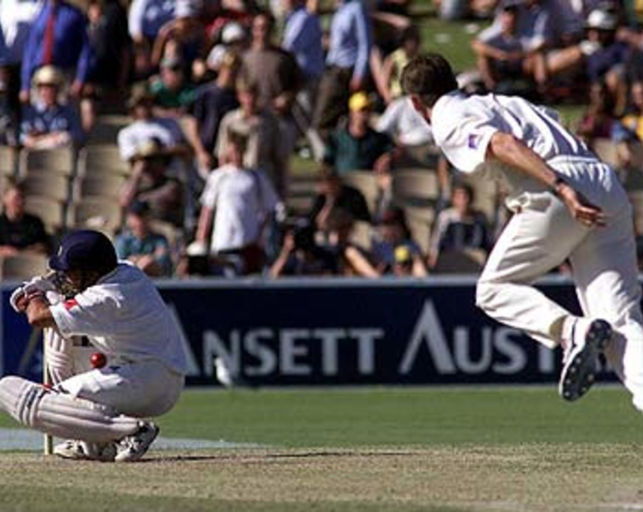 December 1999, Adelaide: Like with every other top batsman, McGrath targetted Tendulkar, who ducked into a short ball in the first Test, and was given out LBW