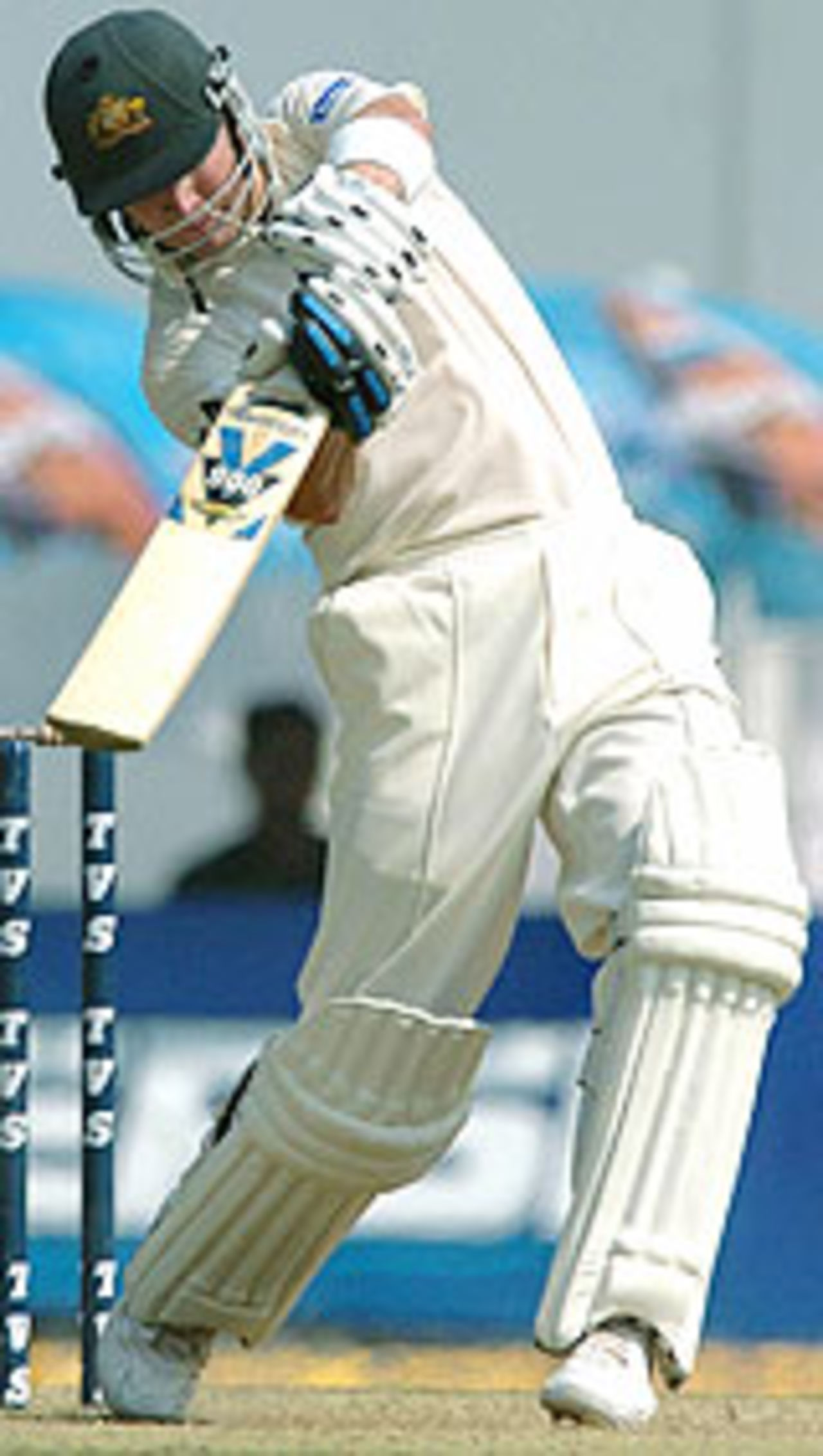 Michael Clarke smashes one to the boundary, India v Australia, 3rd Test, Nagpur, 4th day, October 29, 2004