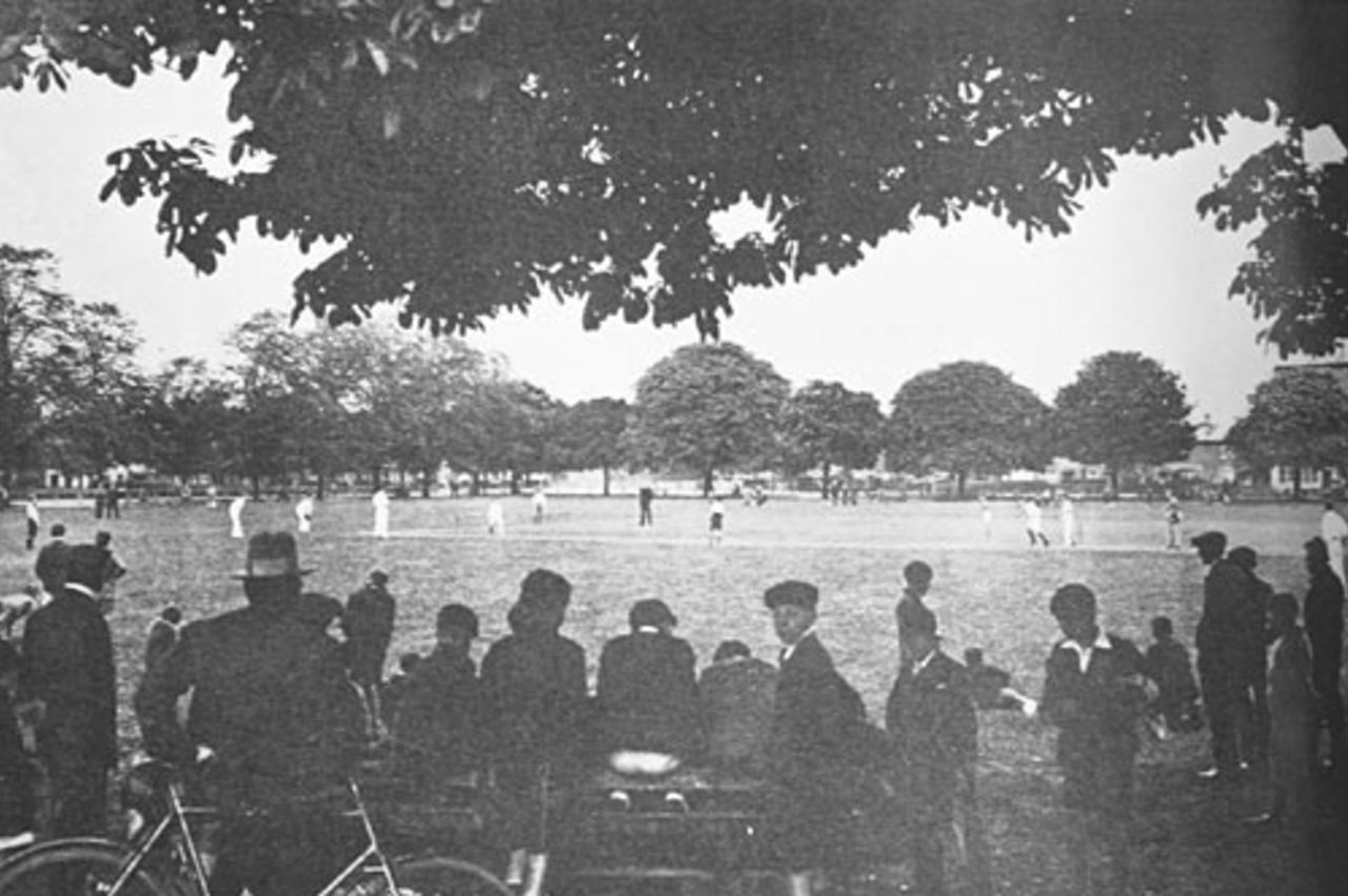 A match in progress at Twickenham, Middlesex during the second world war