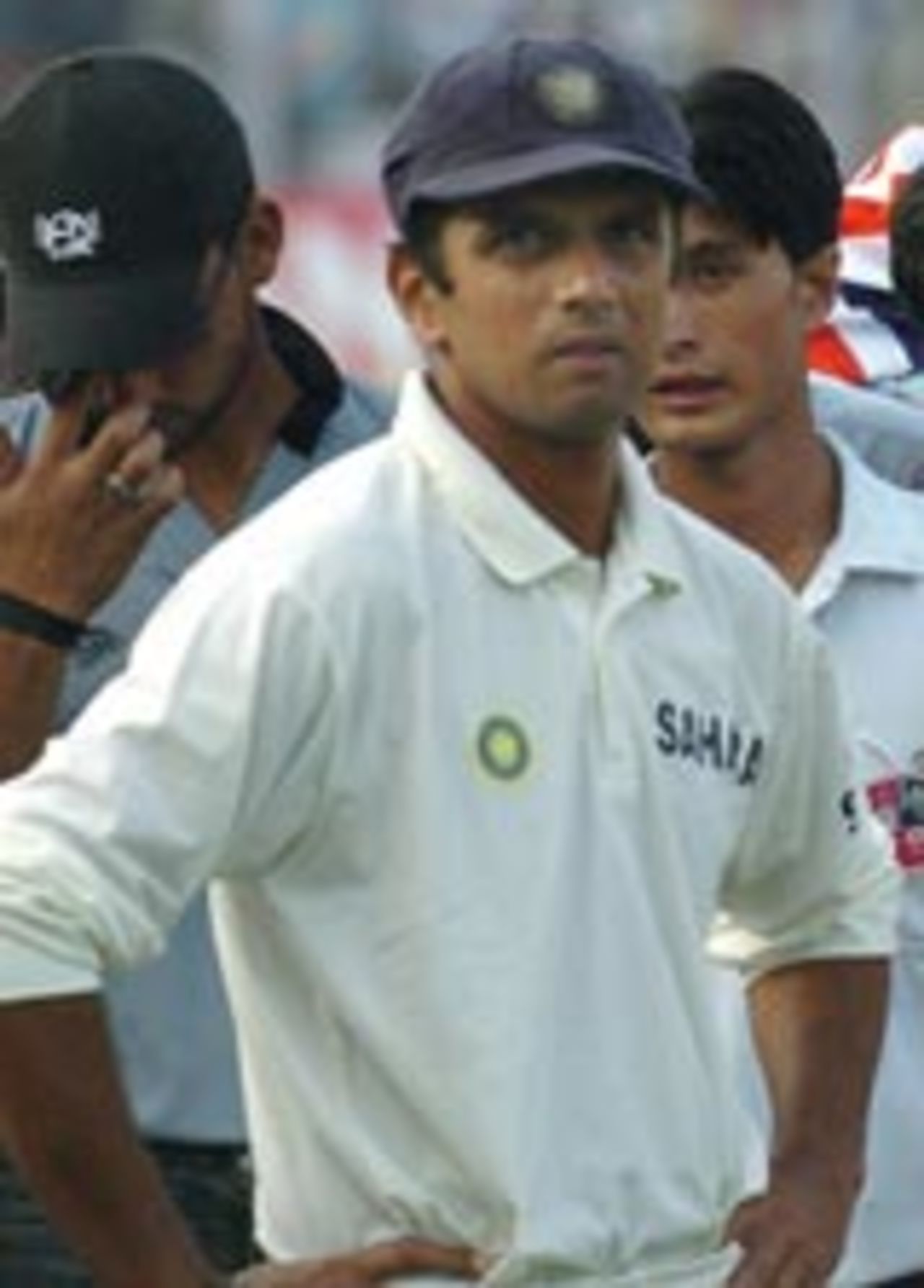 A grim Rahul Dravid after the defeat at Nagpur, India v Australia, 3rd Test, Nagpur, 4th day, October 29, 2004