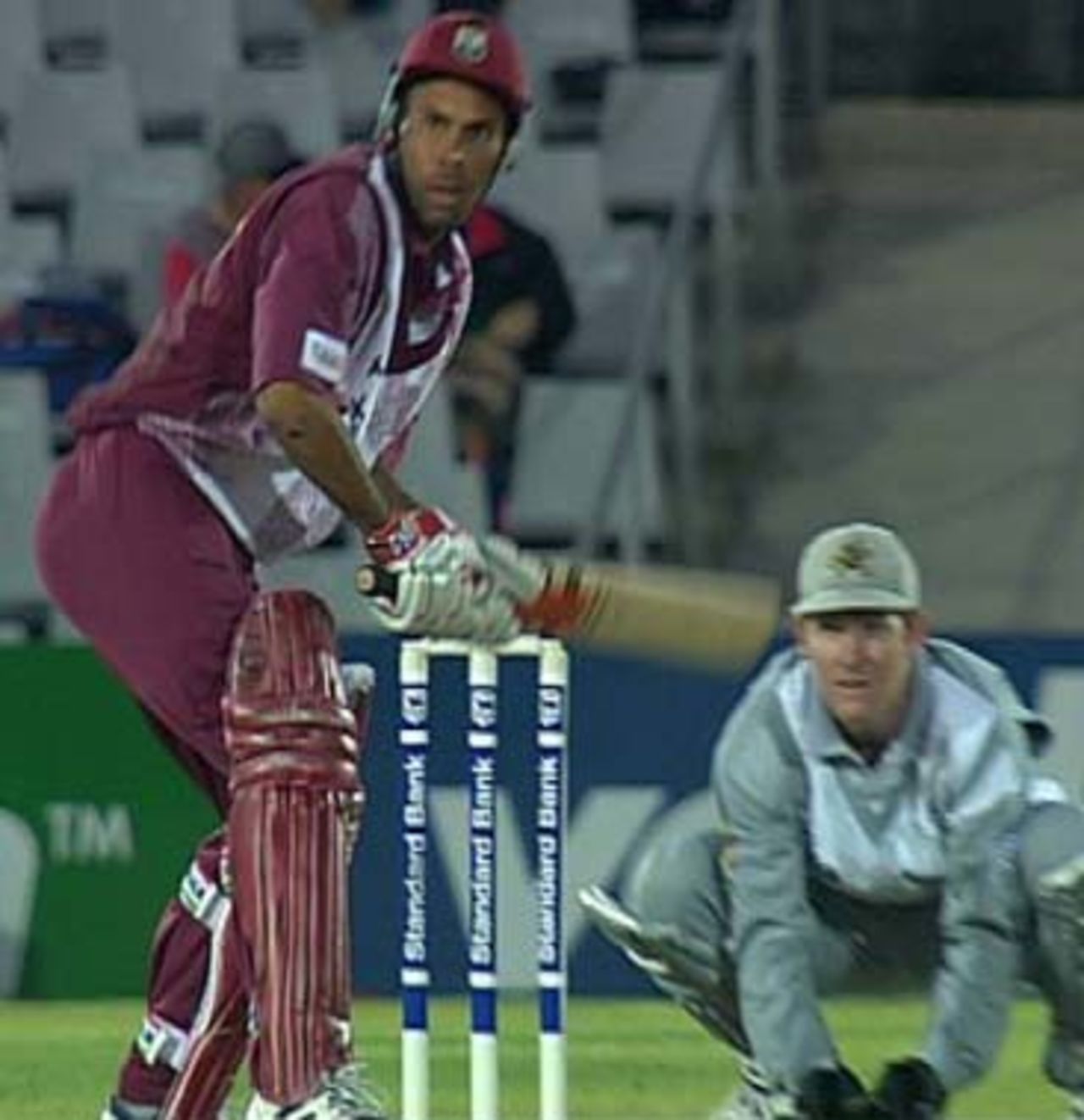 Jimmy Adams batting, during the West Indies A match  against Boland at Paarl, 26 November 1997.