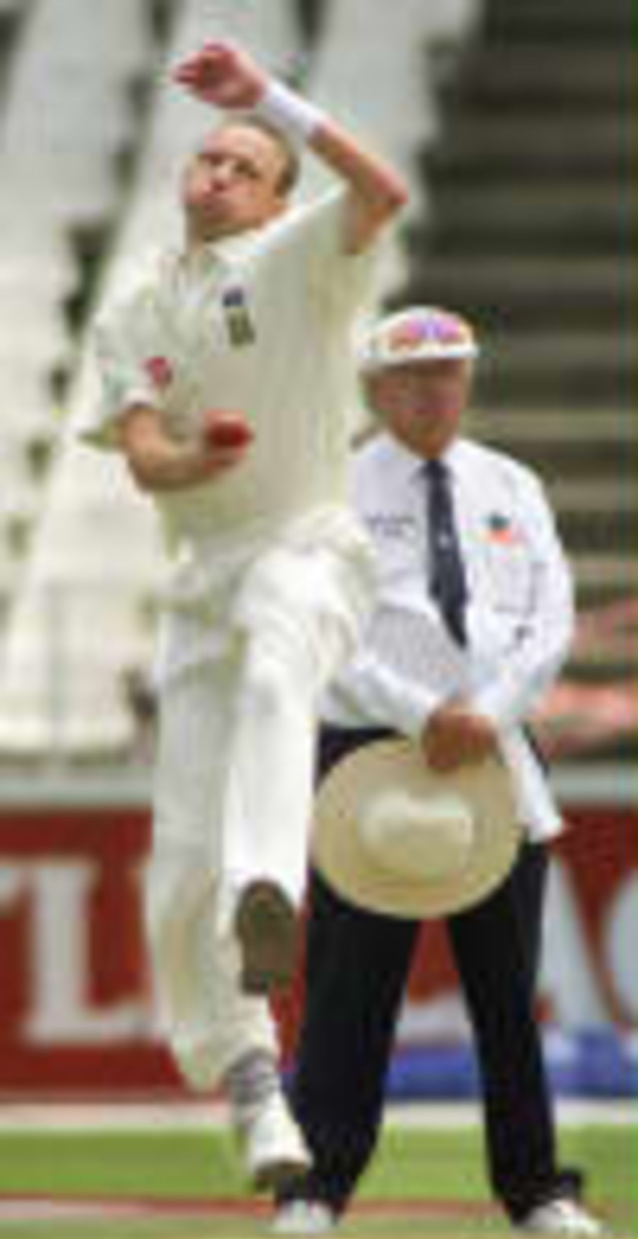 Donald bowls to Lara West Indies in South Africa, 1998/99, 1st Test South Africa v West Indies The Wanderers, Johannesburg 29 November 1998