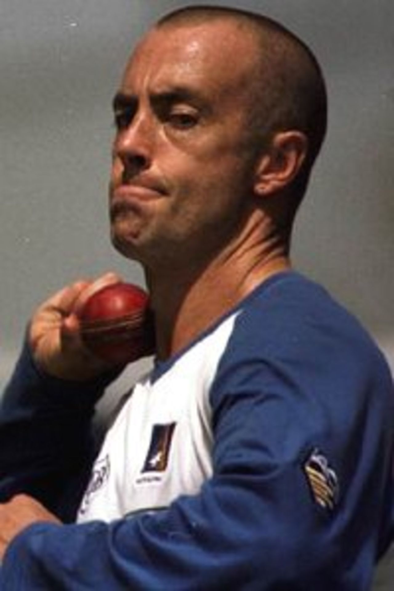 17 Nov 1999: Australian bowler Colin Miller contemplates his return to the test team after today's practice at Bellerive Oval in preparation for the Second Test match between Australia and Pakistan at Bellrive Oval, Hobart, Tasmania.