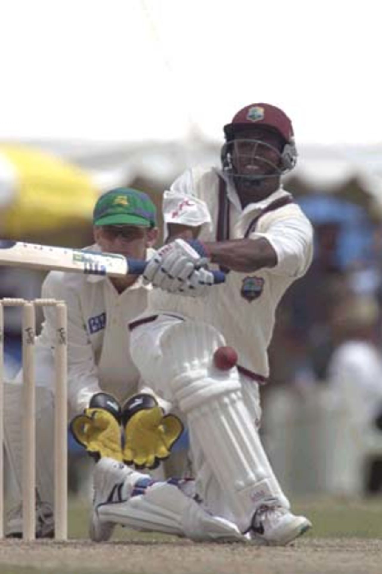 07 Nov 2000: Brian Lara for the West Indies in the match between the Australian Cricket Board's Chairman's XI at Lilac Hill in Perth, Australia.