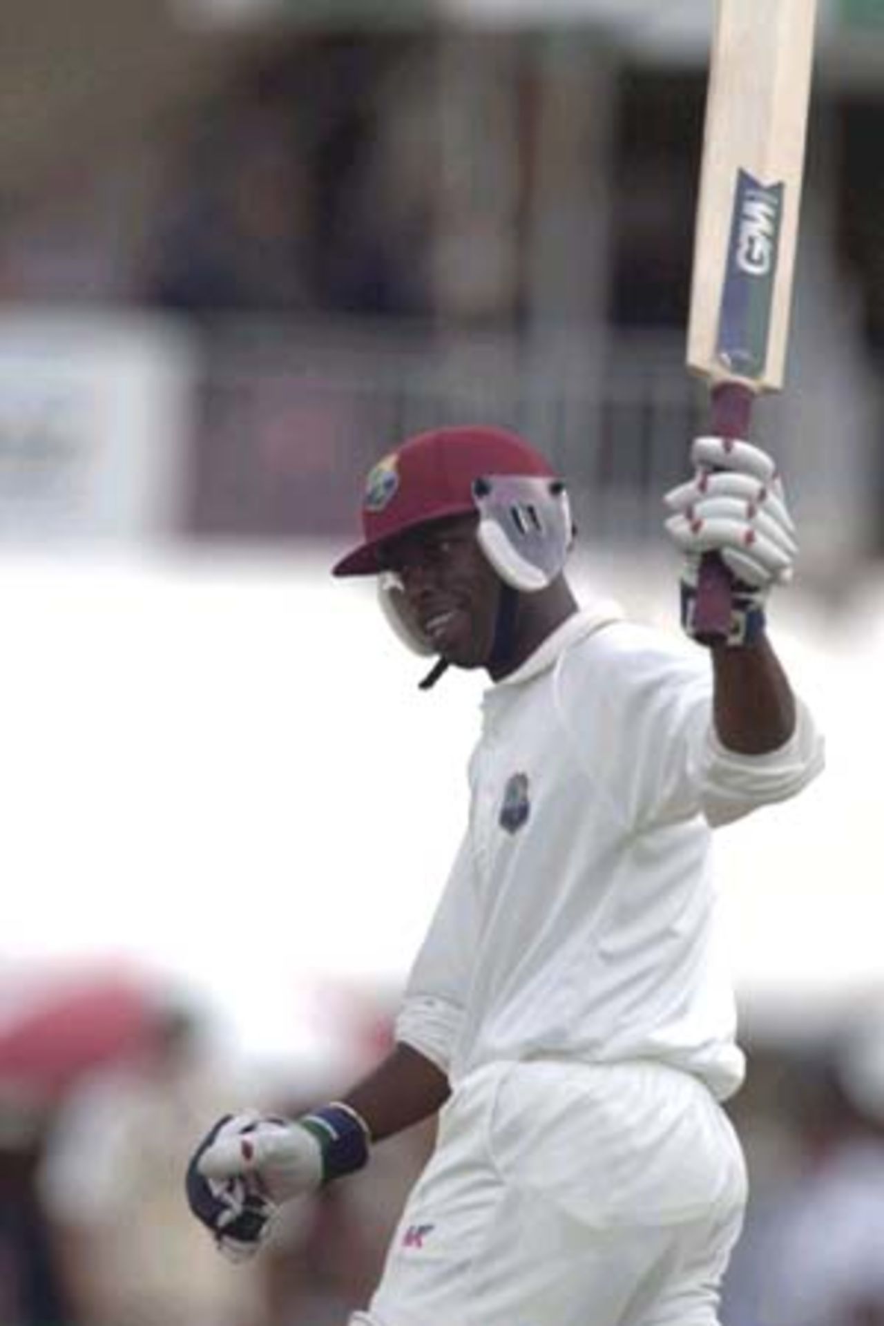 07 Nov 2000: Sherwin Campbell brings up his 100 for the West Indies in the match between the Australian Cricket Board's Chairman's XI at Lilac Hill in Perth, Australia.