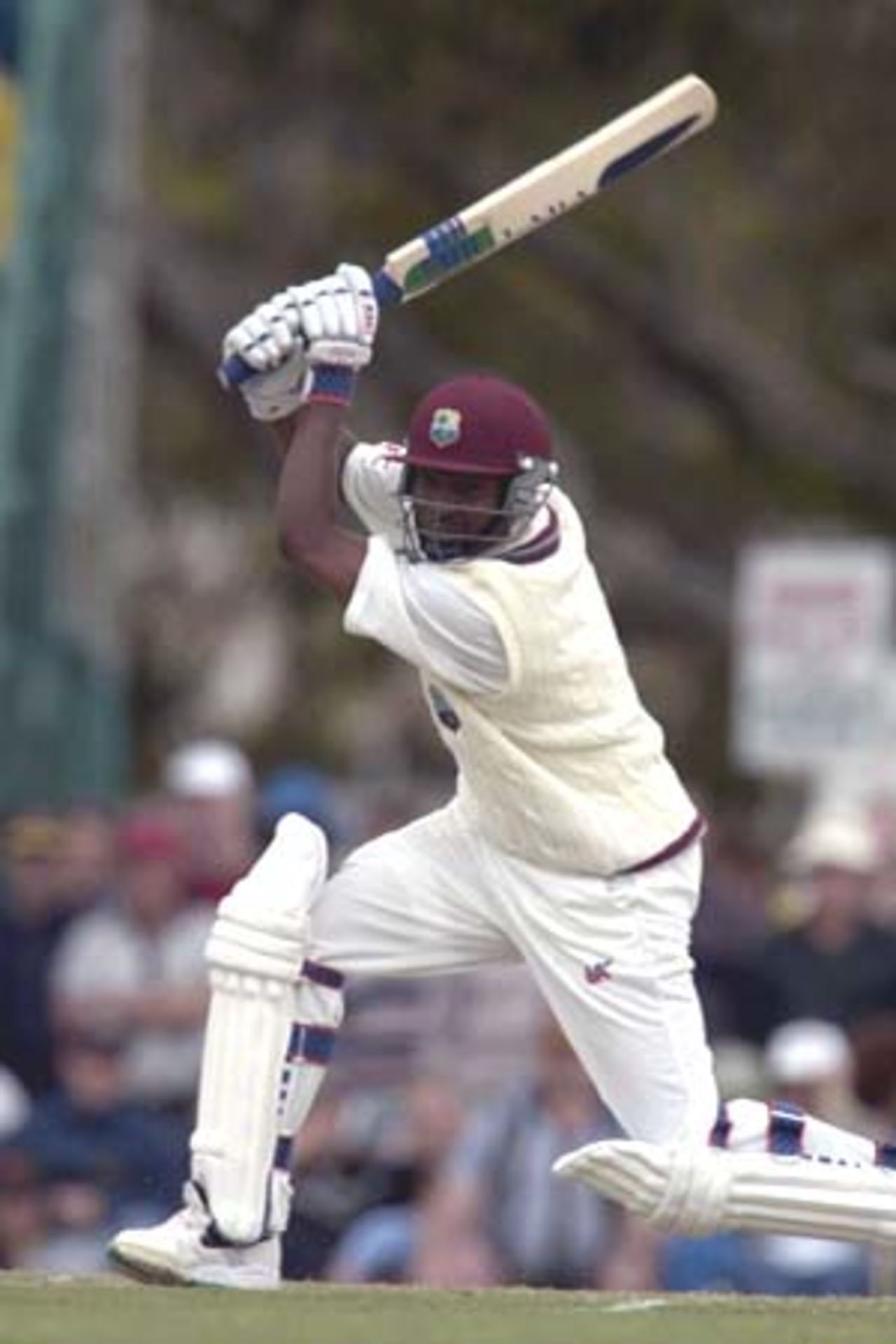 07 Nov 2000: Brian Lara for the West Indies in the match between the Australian Cricket Board's Chairman's XI and the West Indies at Lilac Hill in Perth, Australia.