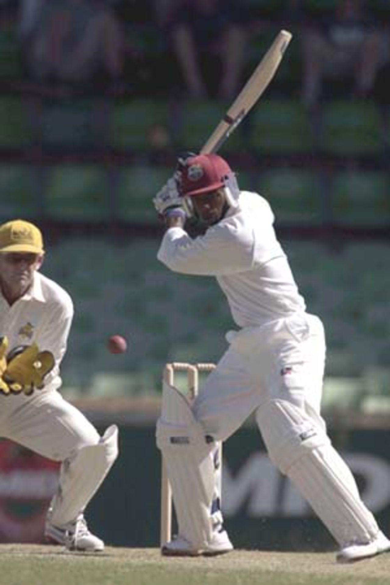11 Nov 2000: Sherwin Campbell of the West Indies in the match between the Western Warriors and the West Indies at the WACA ground in Perth, Australia.