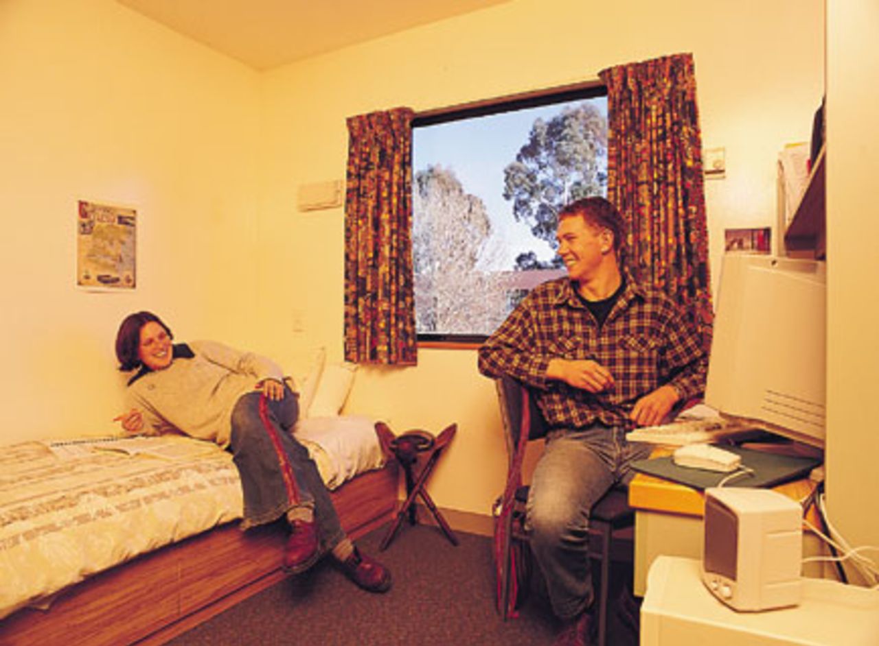 An example of the accommodation on offer for visitors to Lincoln University - host venue for the CricInfo Women's World Cup 2000