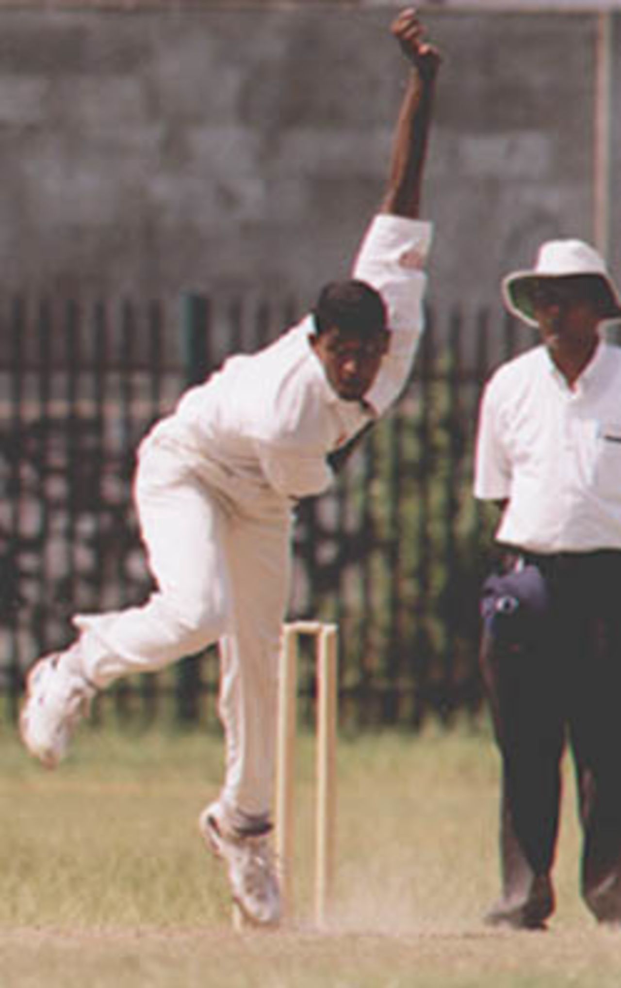 Eric Upashantha bowls well to restict Galle CC