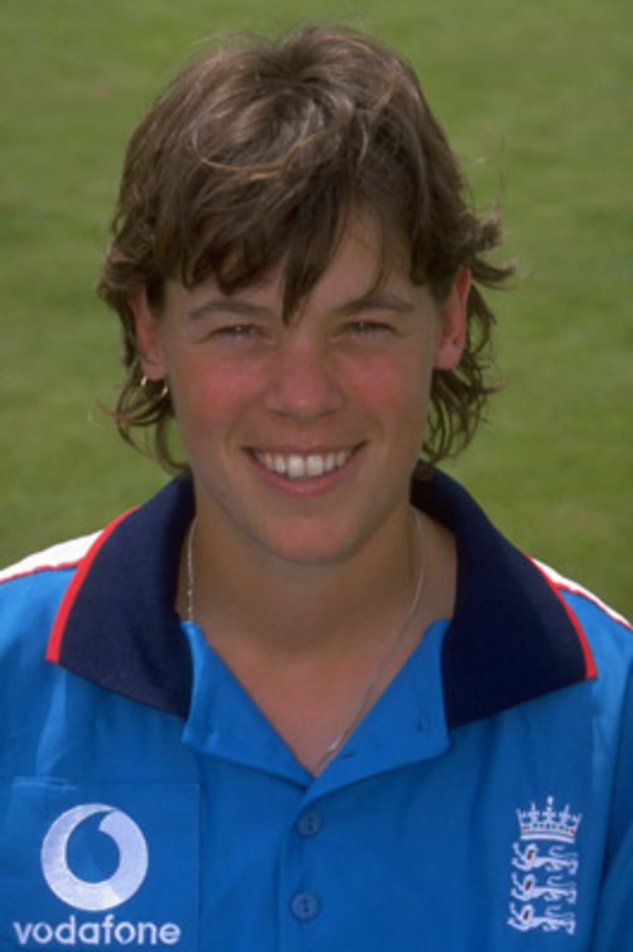 Portrait of Lucy Pearson - England player in the CricInfo Women's World Cup 2000