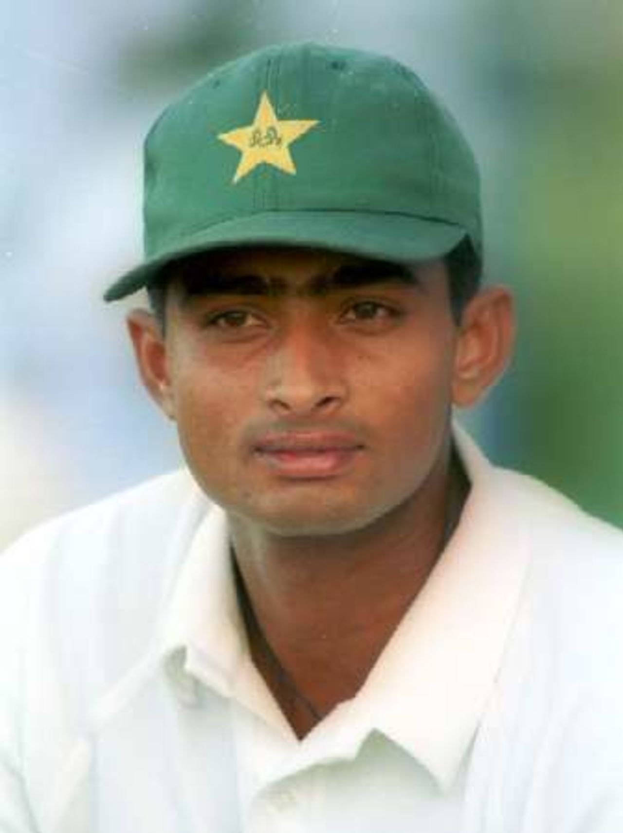 Qaisar Abbas - the test debutant for Pakistan, Day 2, 1st Test Match, Pakistan v England at Lahore, 15-19 Nov 2000
