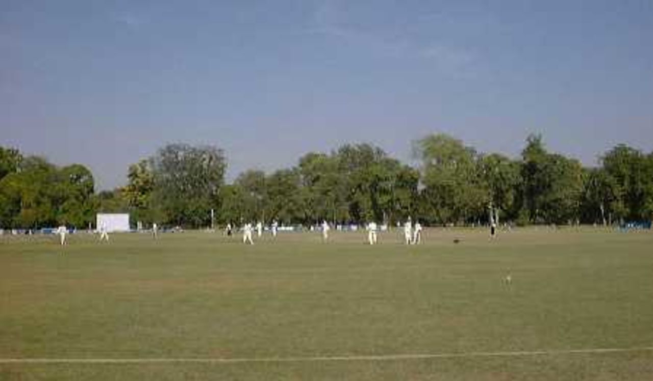 The 'playing field' of historical Bagh-e-Jinnah, Lahore, England in Pakistan, 2000-01