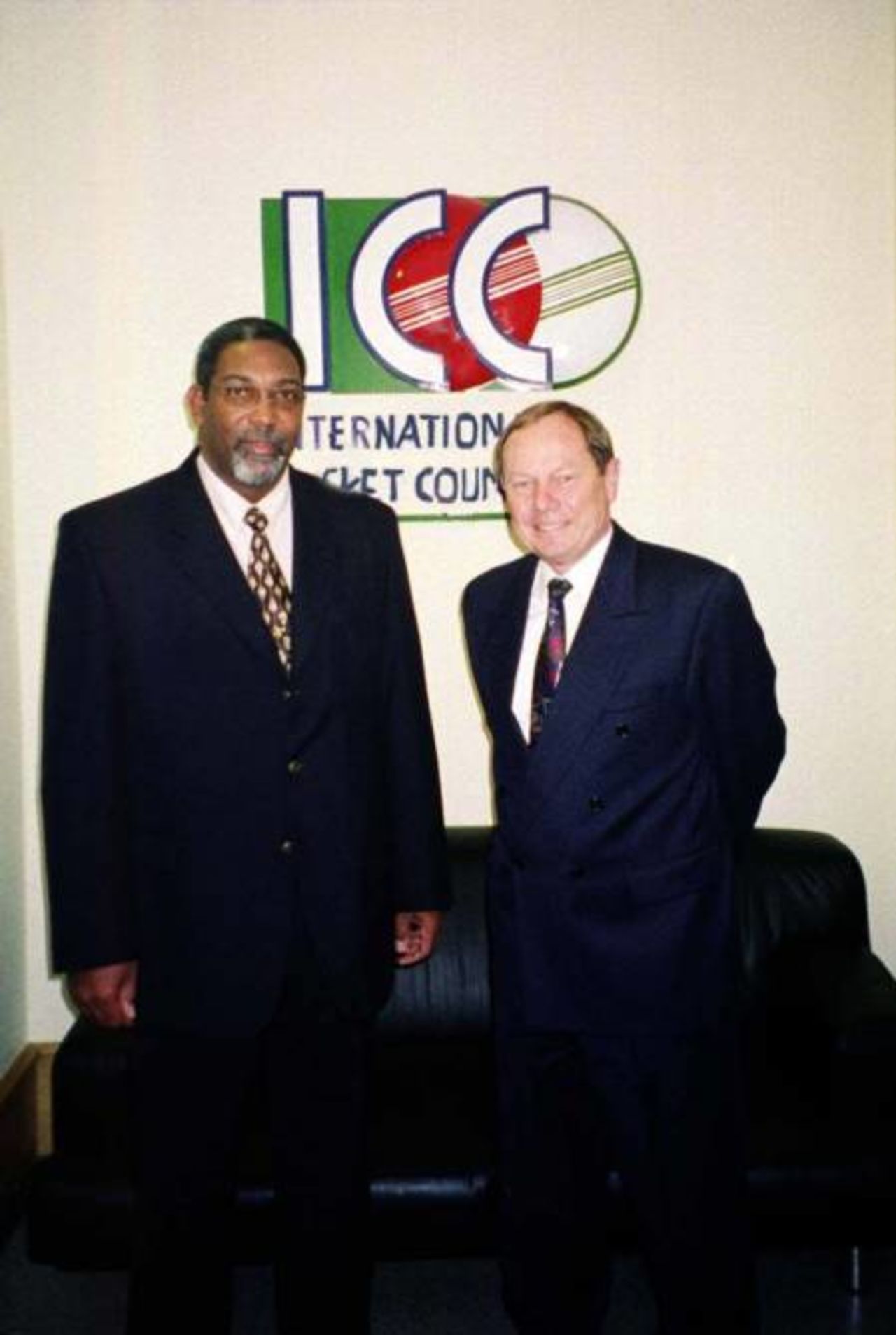 David Richards and Gregory Shillingford meet at the ICC