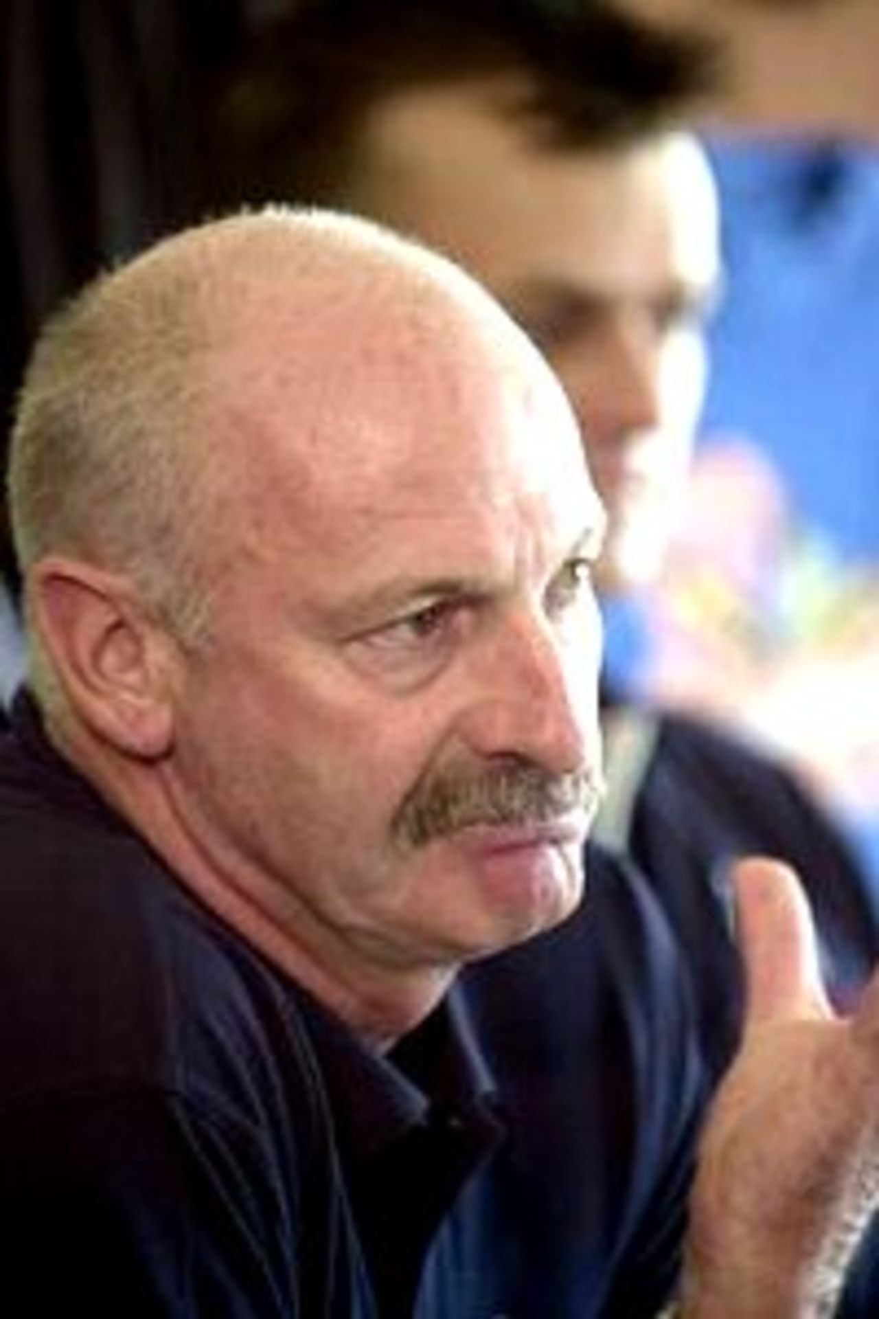 29 Nov 2000: Dennis Lillee at a media launch for his new sportswear to be launched in India next year at the WACA Ground in Perth, Western Australia on December 1.