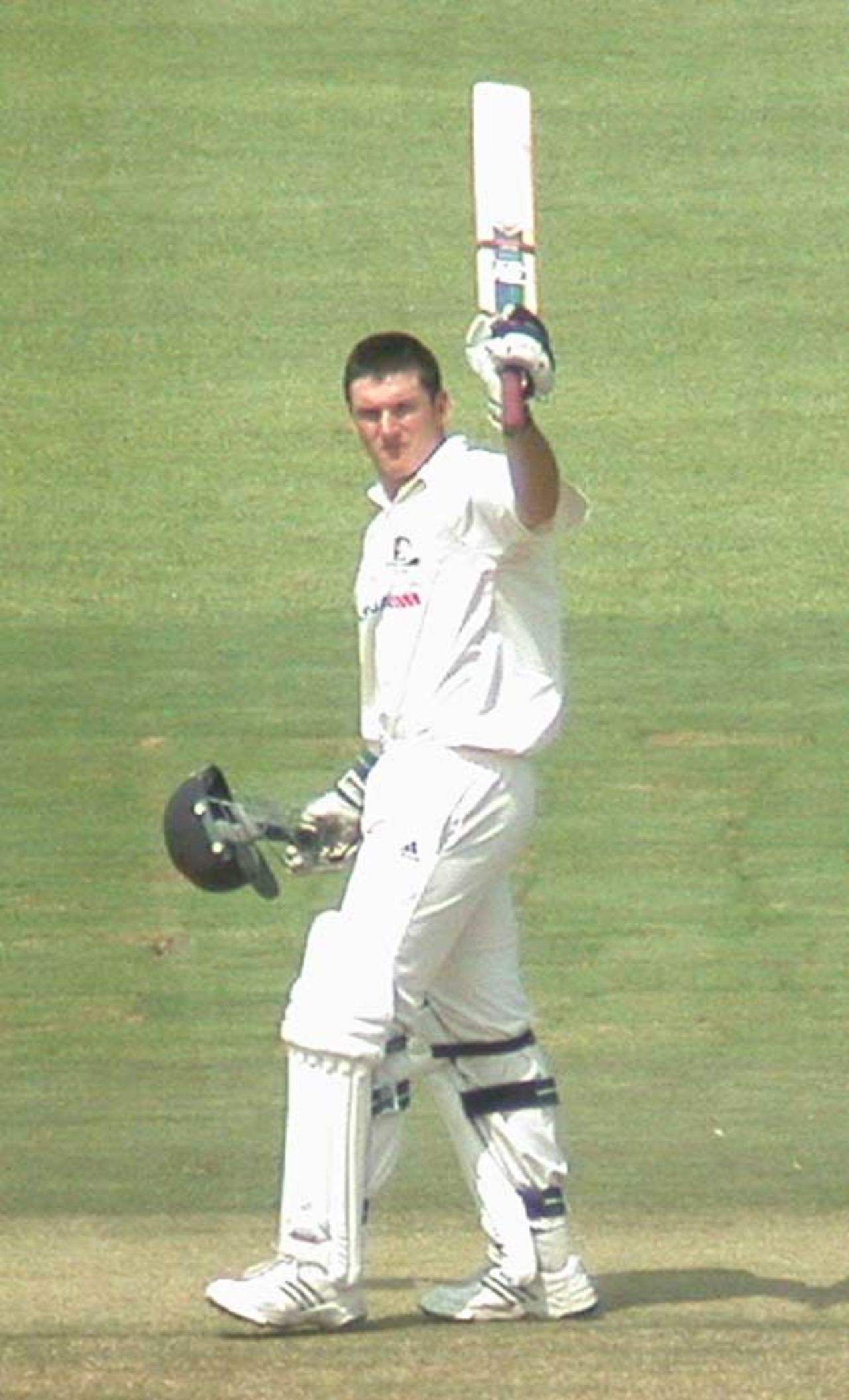 WP opening batsman Graeme Smith acknowledges his century against Boland