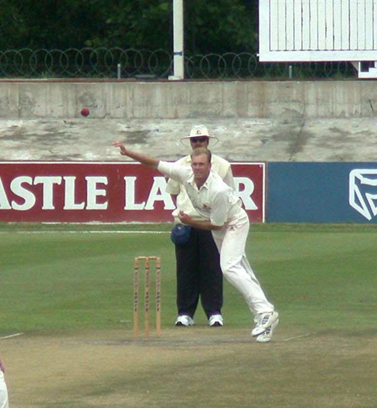 WP spin bowler Claude Henderson in action against Boland