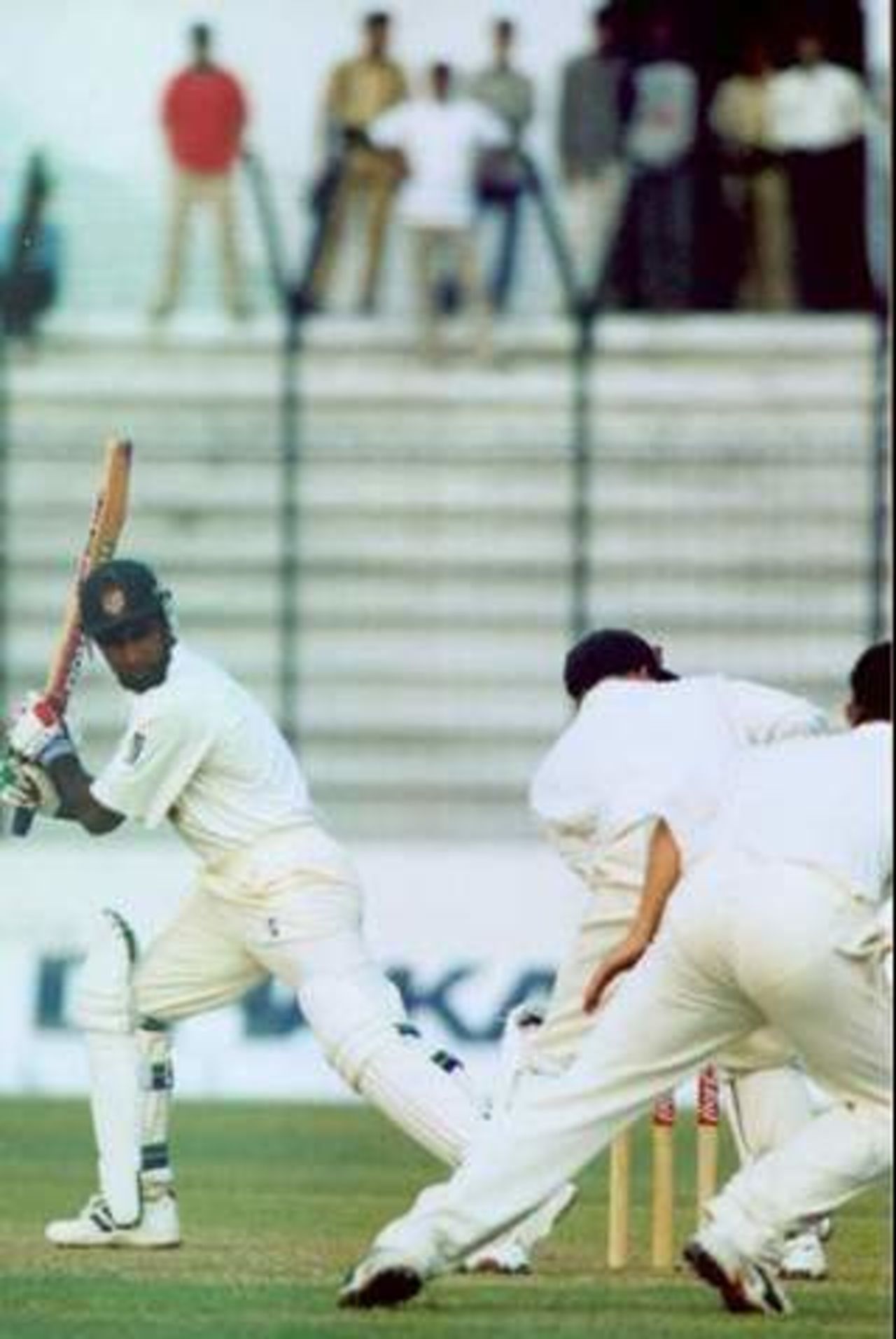Enamul Haq leaving carefully to the wicket keeper