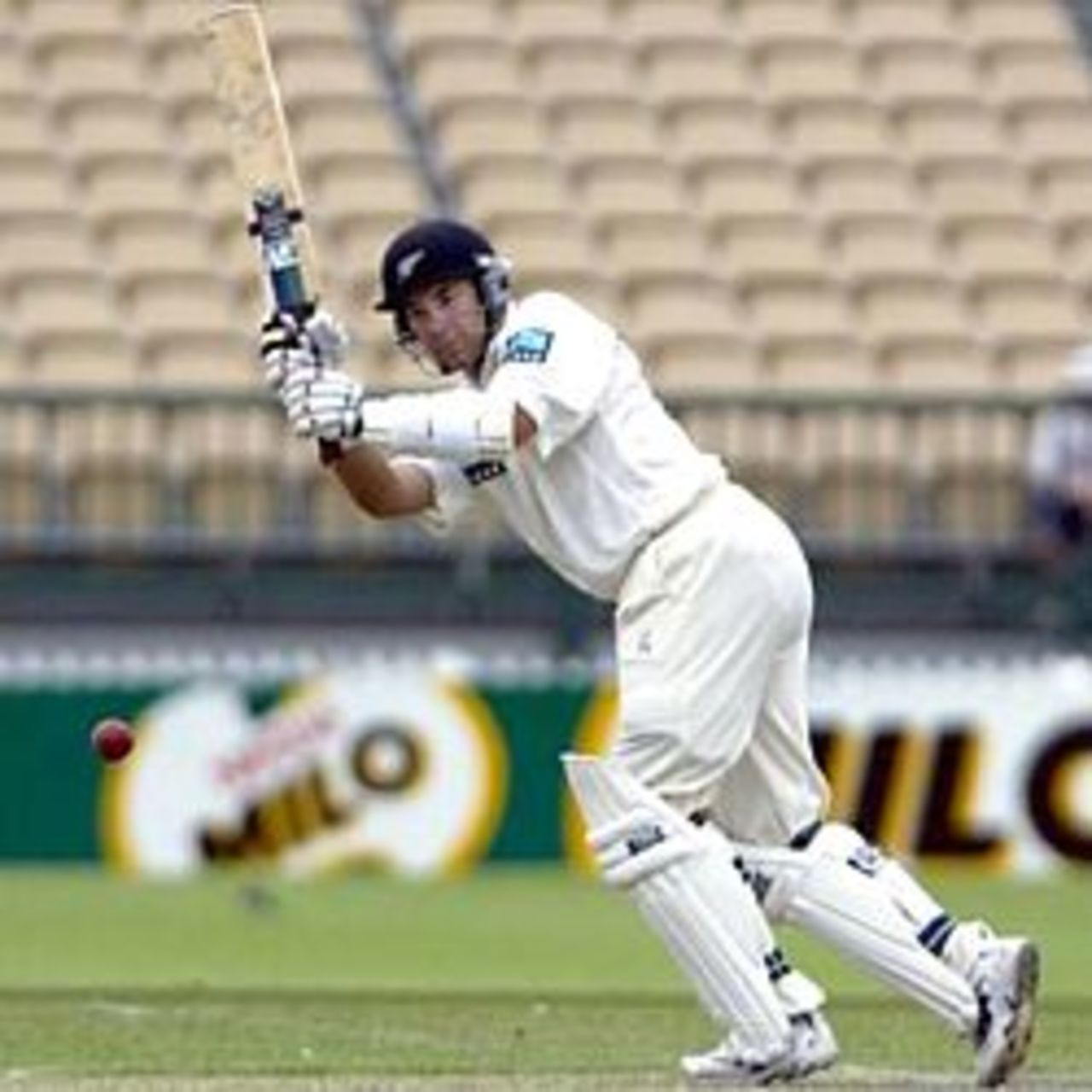17 Nov 2001: Acting NZ captain Craig McMillan in action in the match between South Australia and New Zealand played at Adelaide Oval in Adelaide, Australia.
