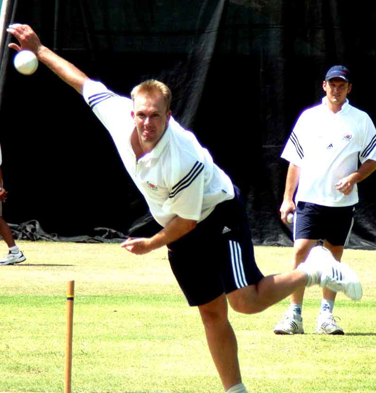 Claude Henderson in the Newlands nets on Thursday afternoon