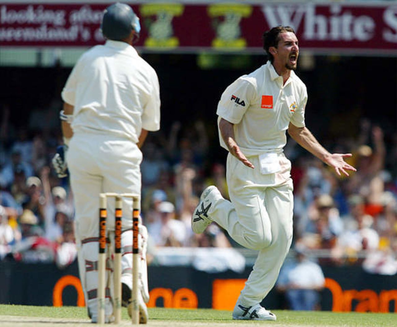 1st Test: Australia v England at Brisbane, 7-11 Nov 2002