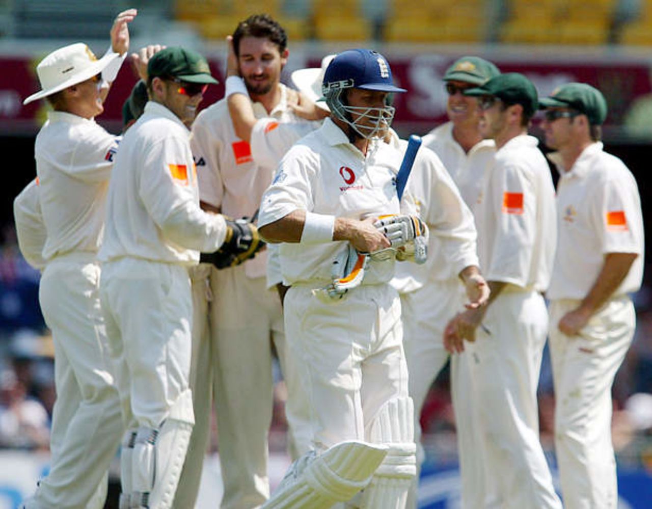 1st Test: Australia v England at Brisbane, 7-11 Nov 2002