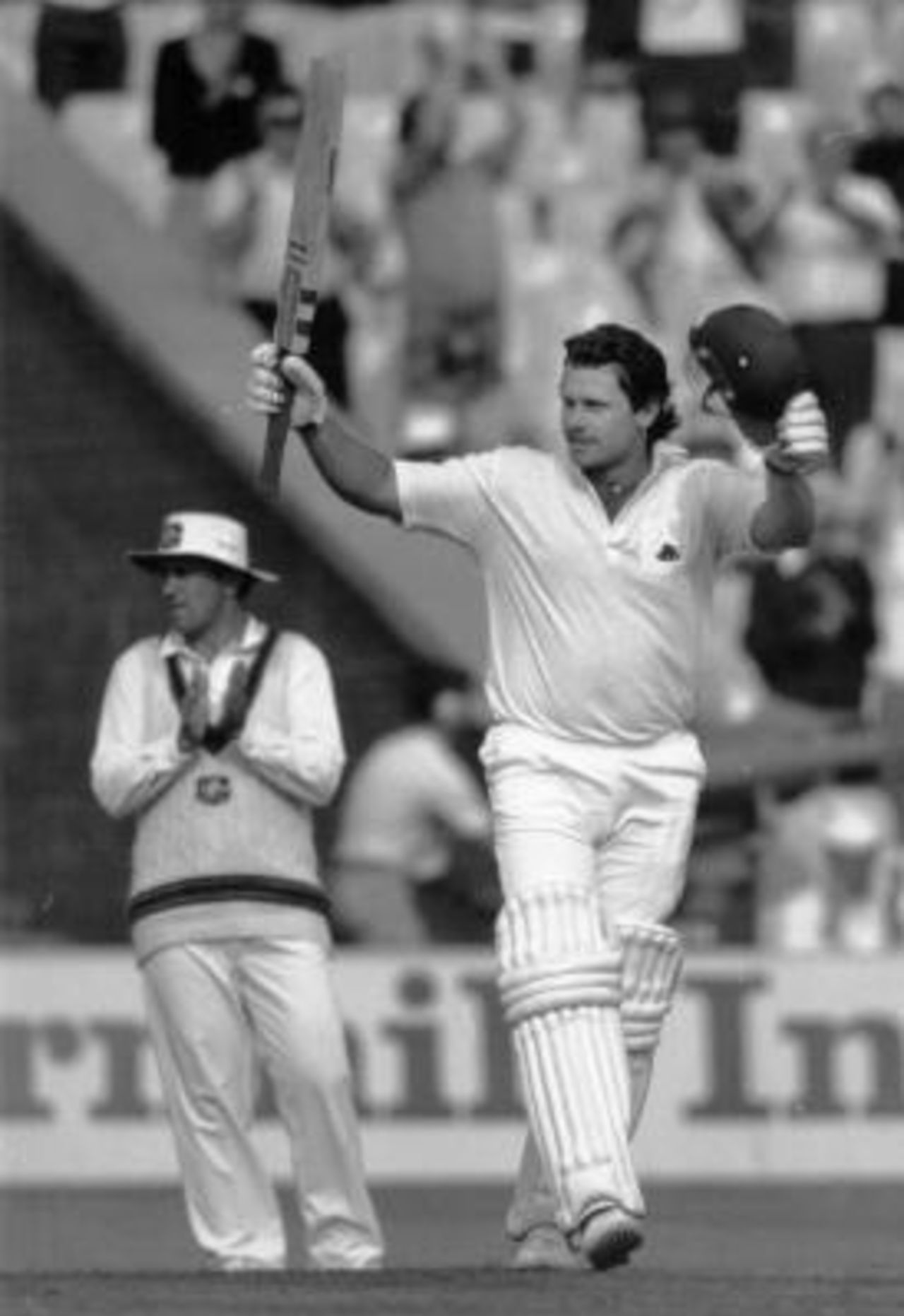 100 at Old Trafford - Mark Taylor leads the applause