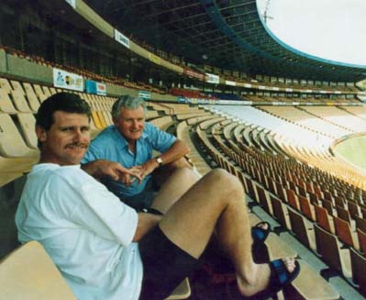 Robin with father John at Centurion Park, Johannesburg